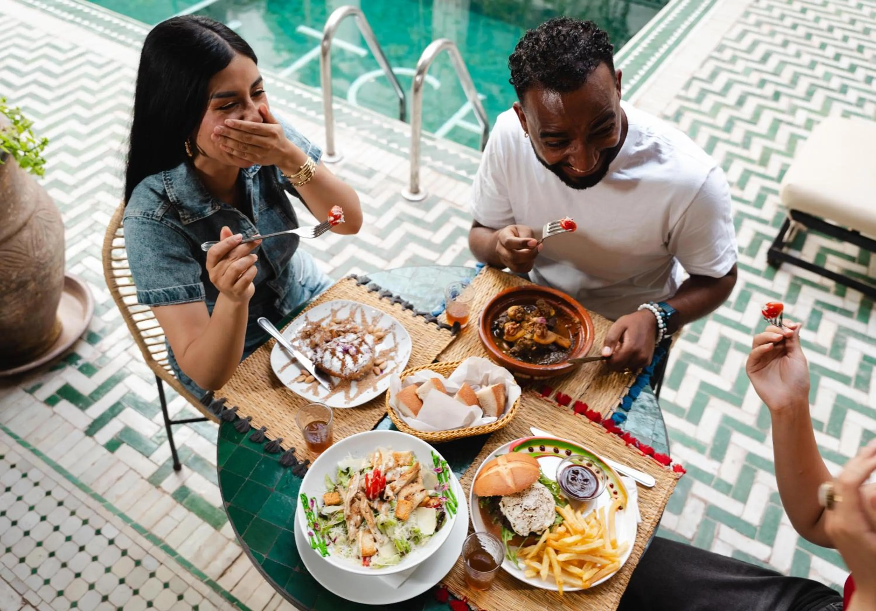 People in The Central House Marrakech Medina