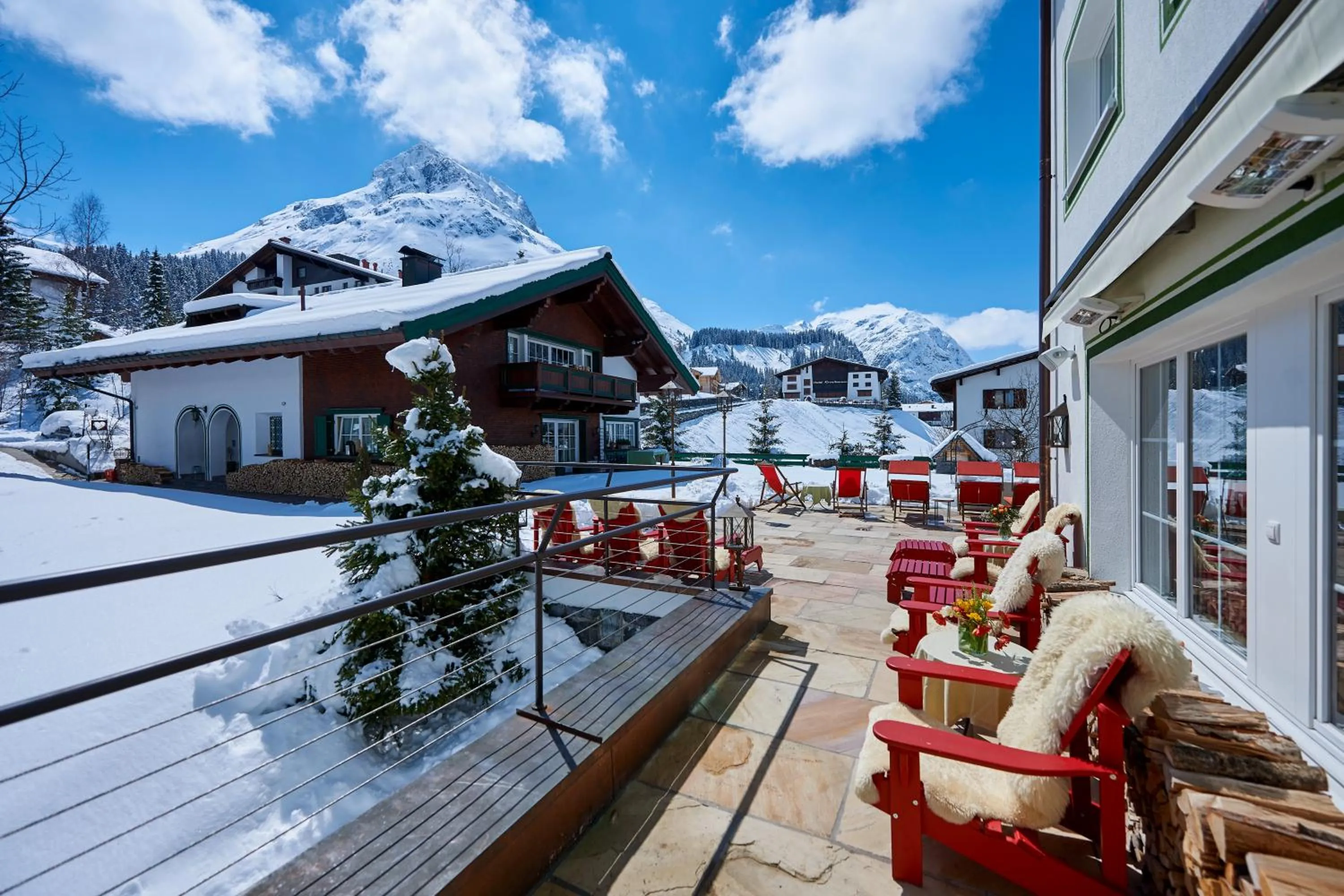 Balcony/Terrace in Boutique-Hotel Schmelzhof