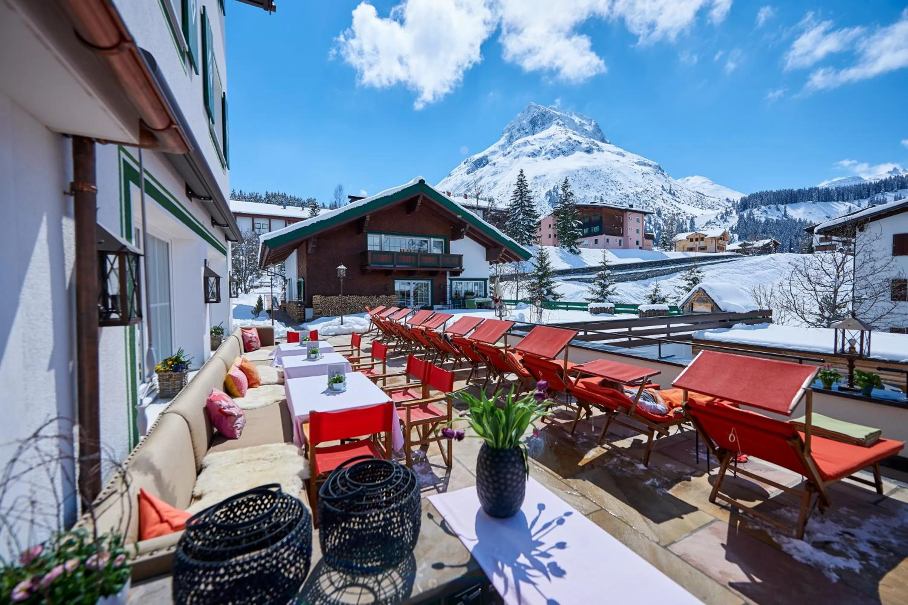Balcony/Terrace in Boutique-Hotel Schmelzhof