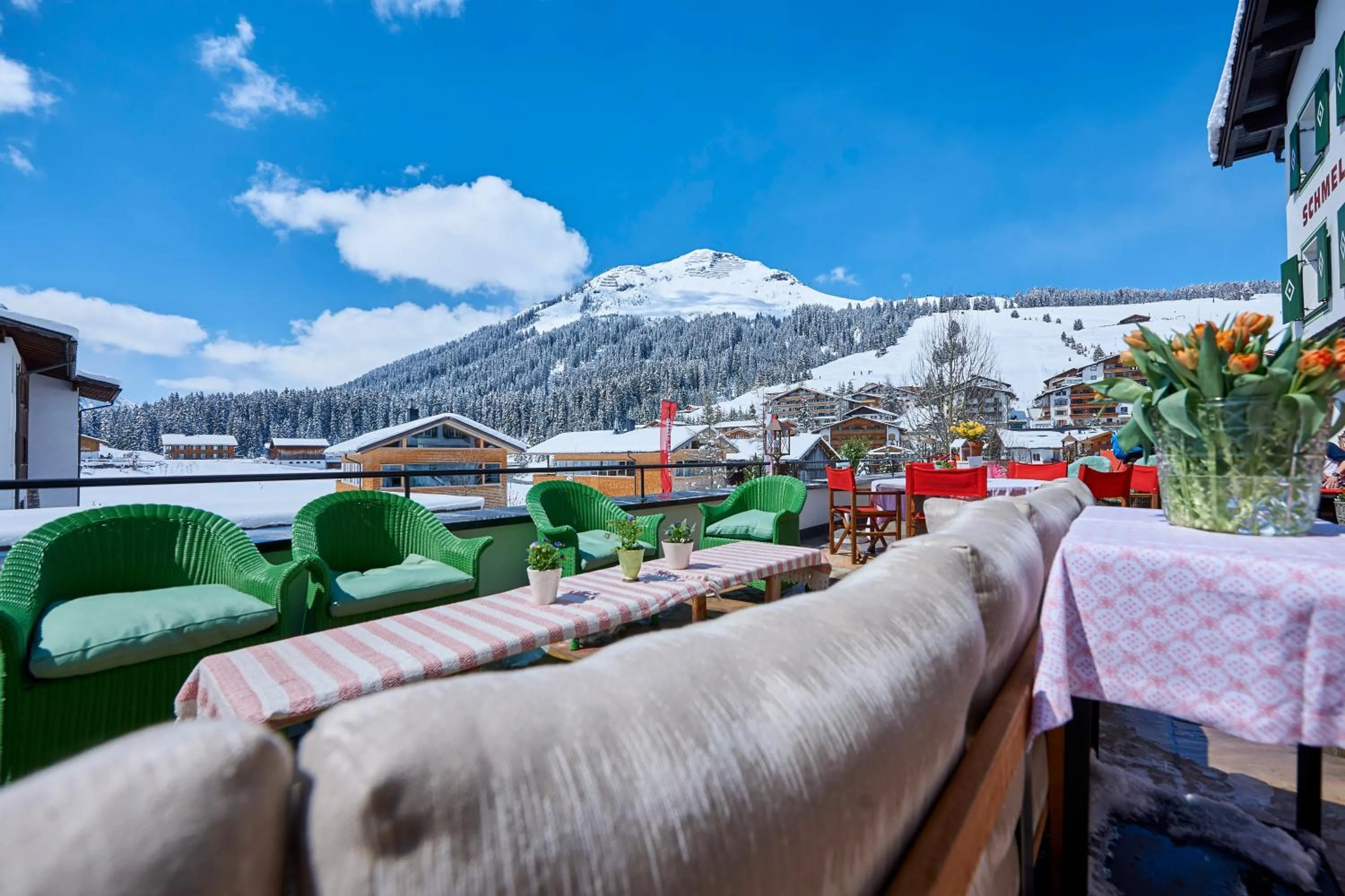 Balcony/Terrace in Boutique-Hotel Schmelzhof