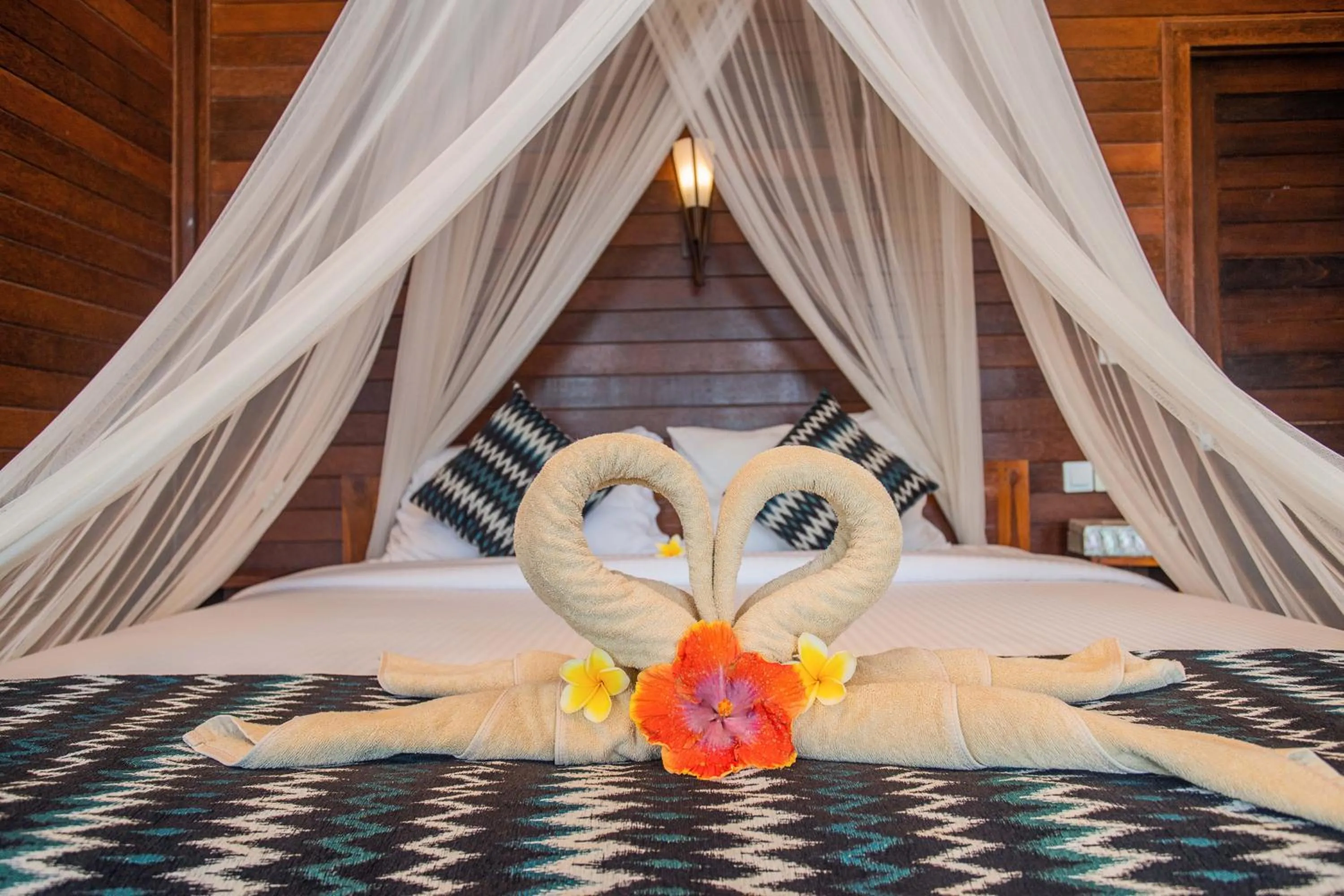 Bed in Tawe Ocean Blue Villa Lembongan
