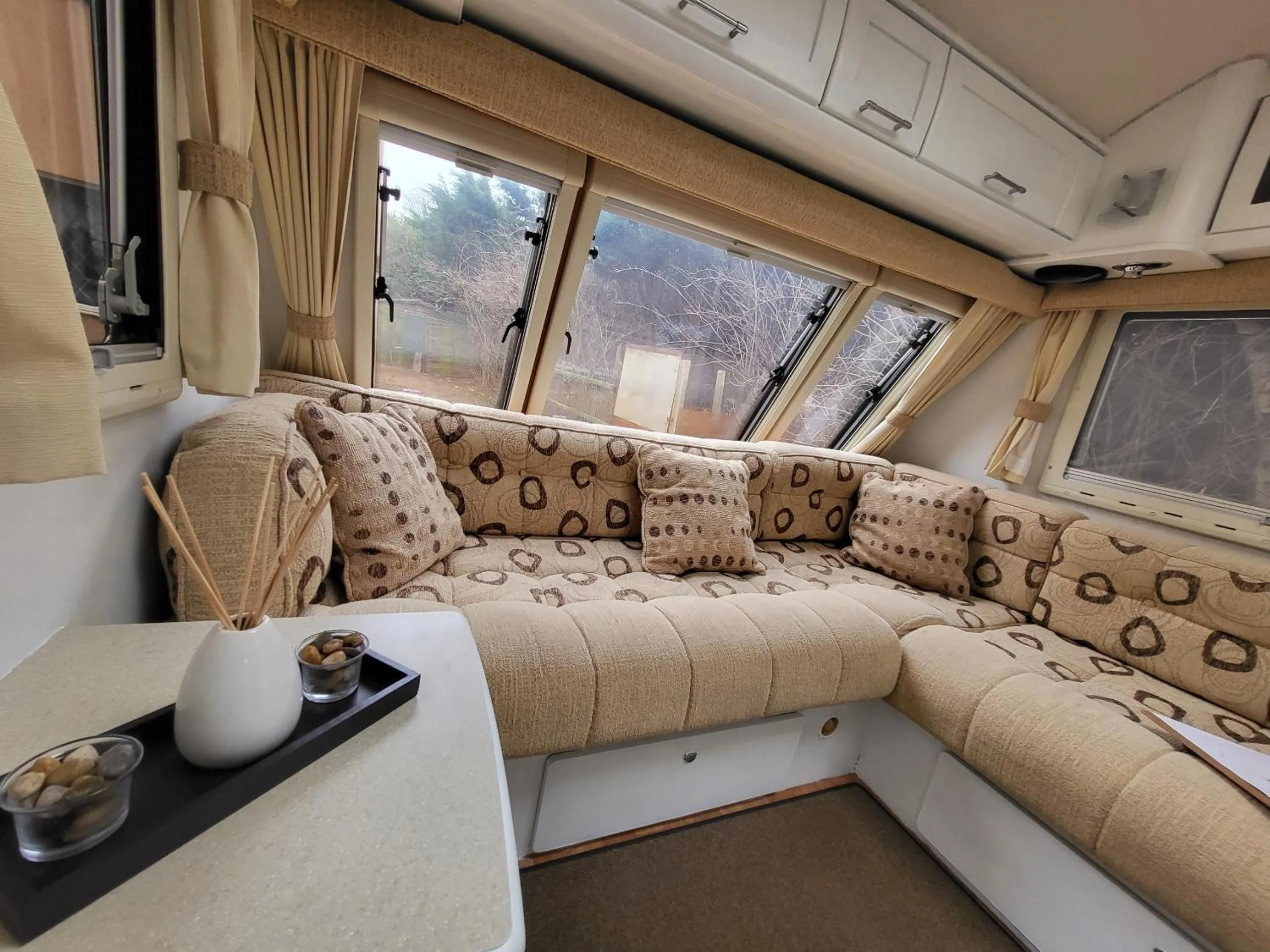 Living room in Glamping with Llamas