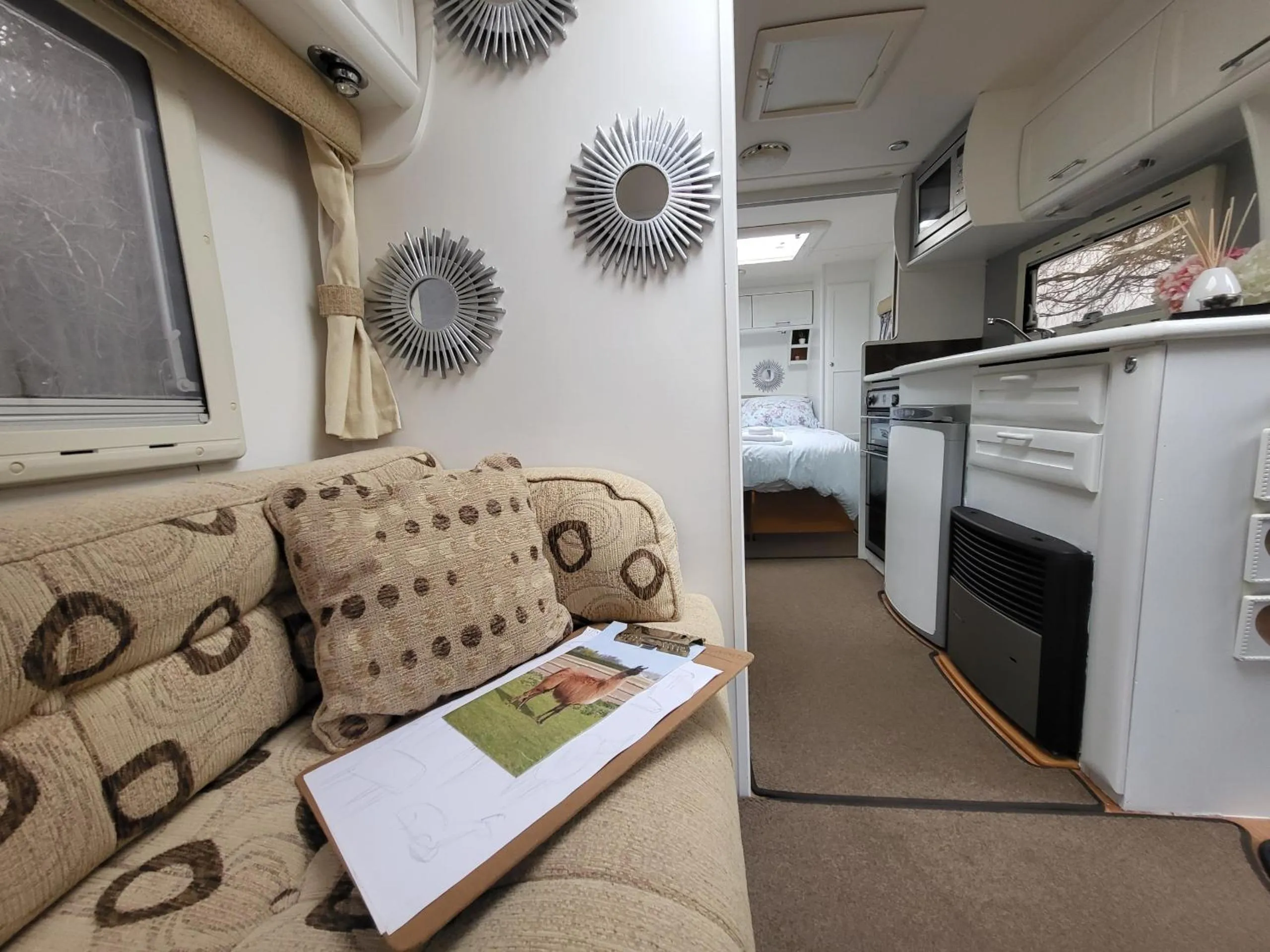 Bedroom in Glamping with Llamas