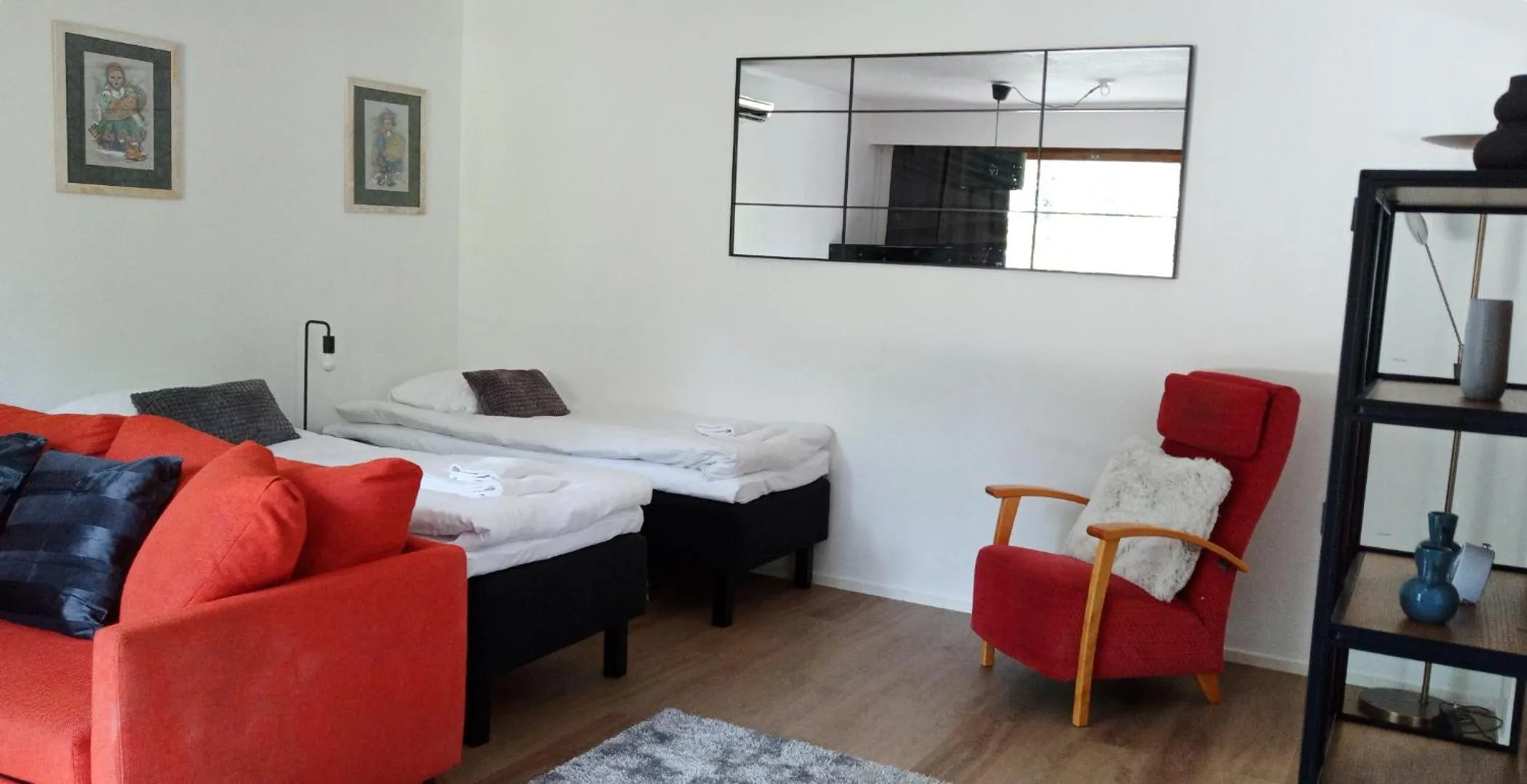 Bed in Kuukkeli Apartments Vuotso