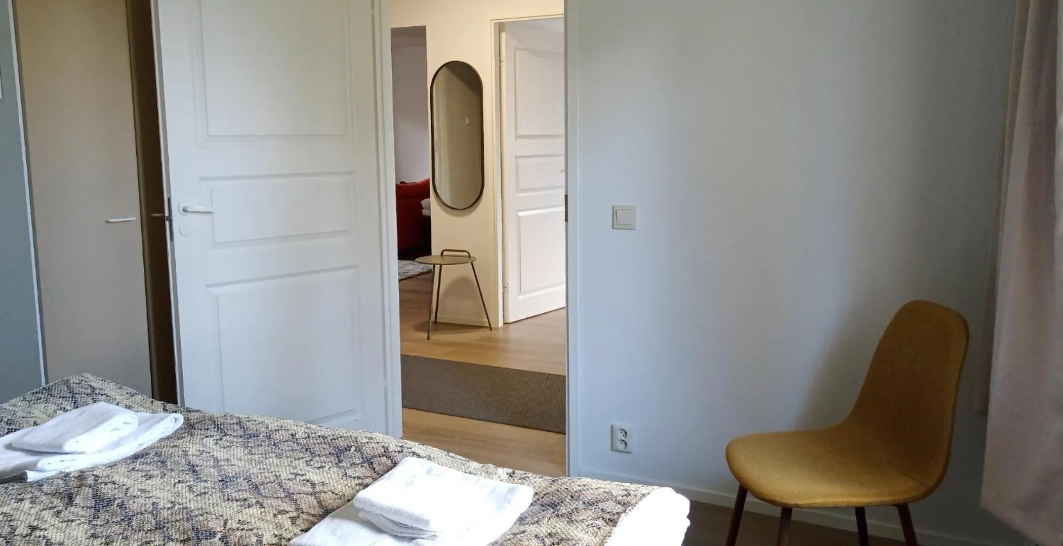 Bed in Kuukkeli Apartments Vuotso