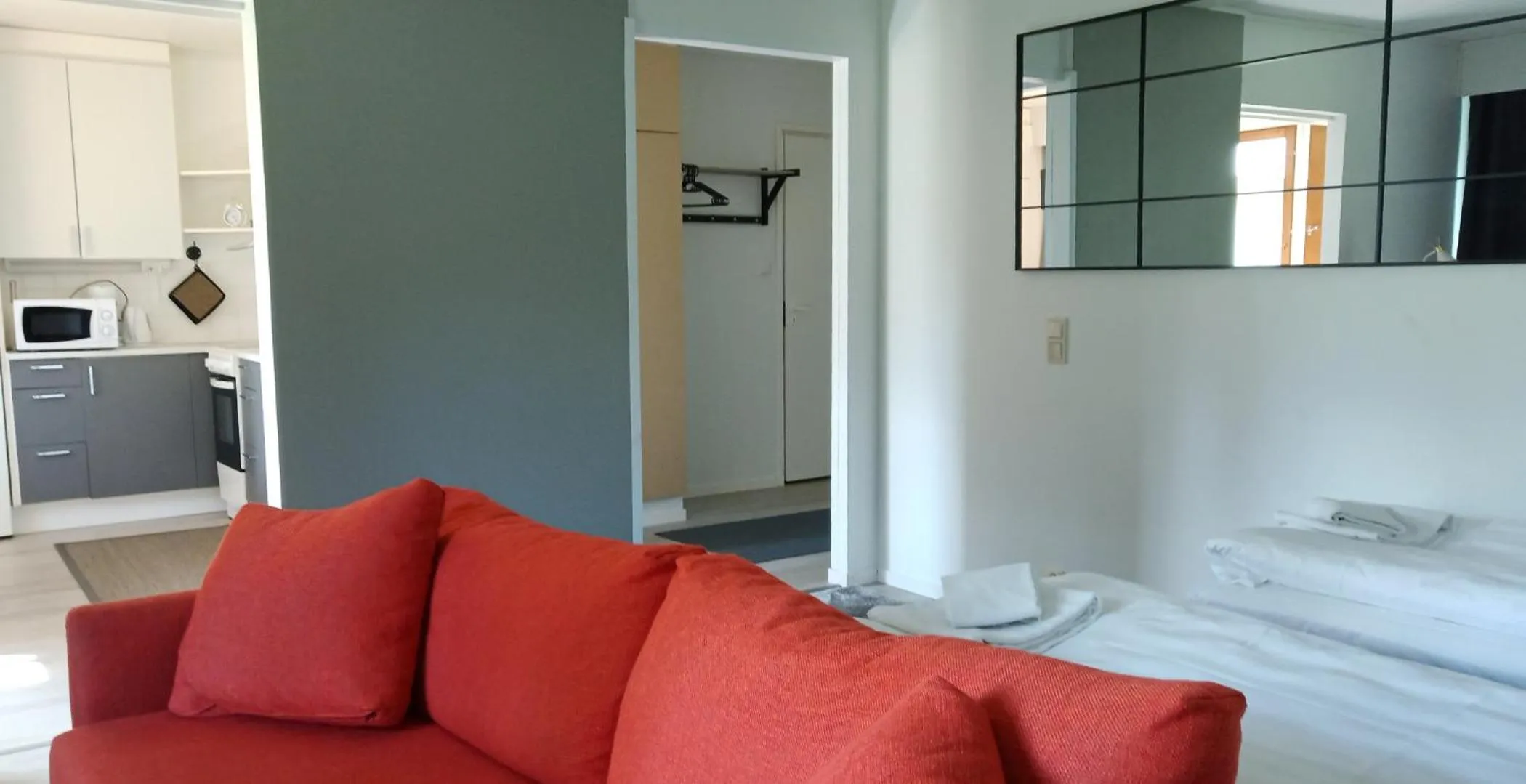 Bed in Kuukkeli Apartments Vuotso