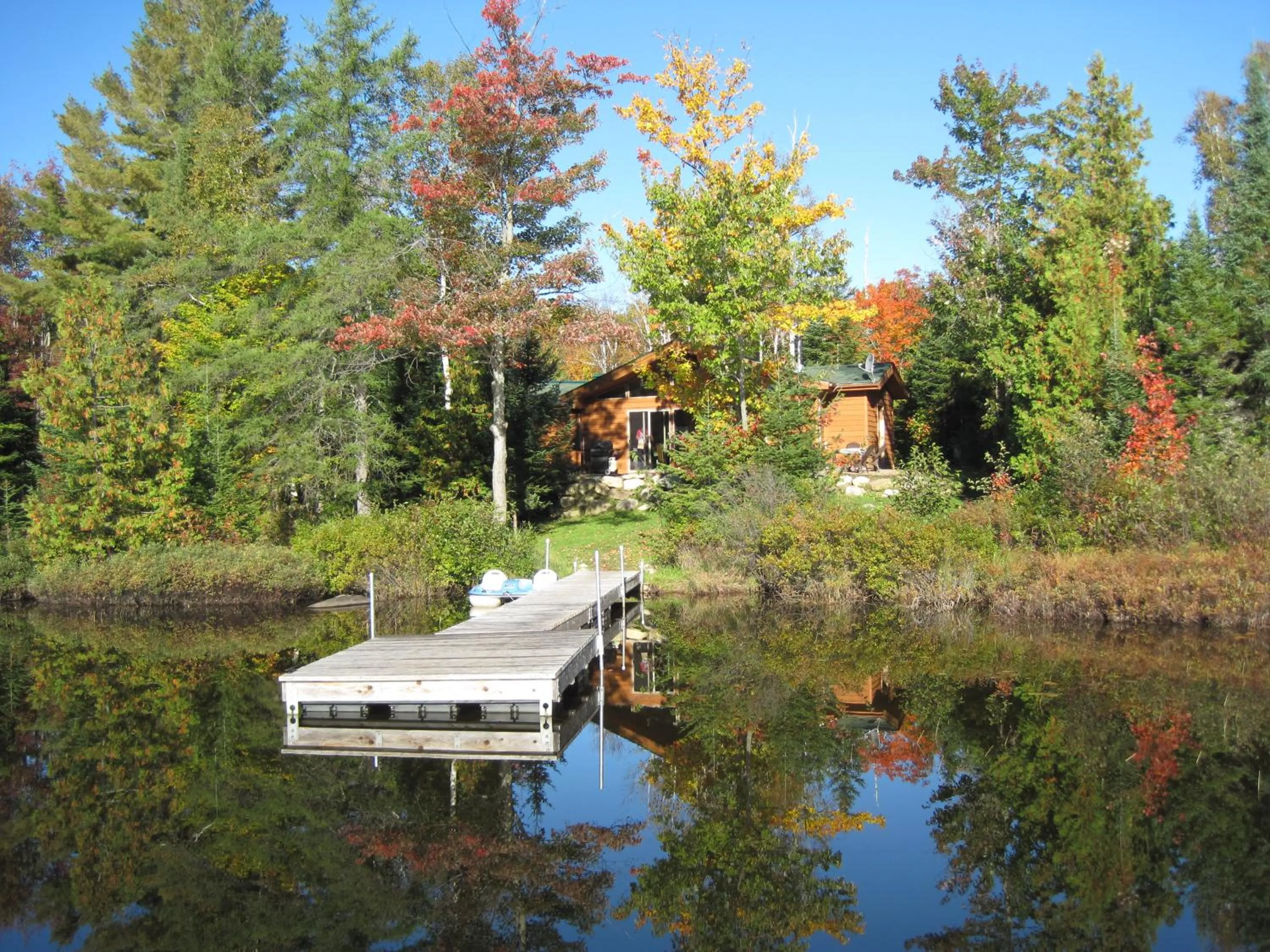 Lake view in Les Chalets du Lac Grenier