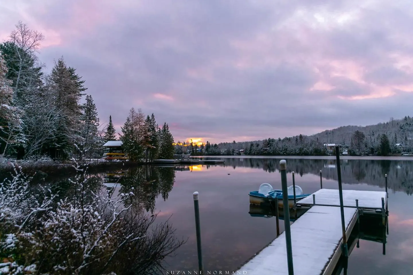 Winter in Les Chalets du Lac Grenier