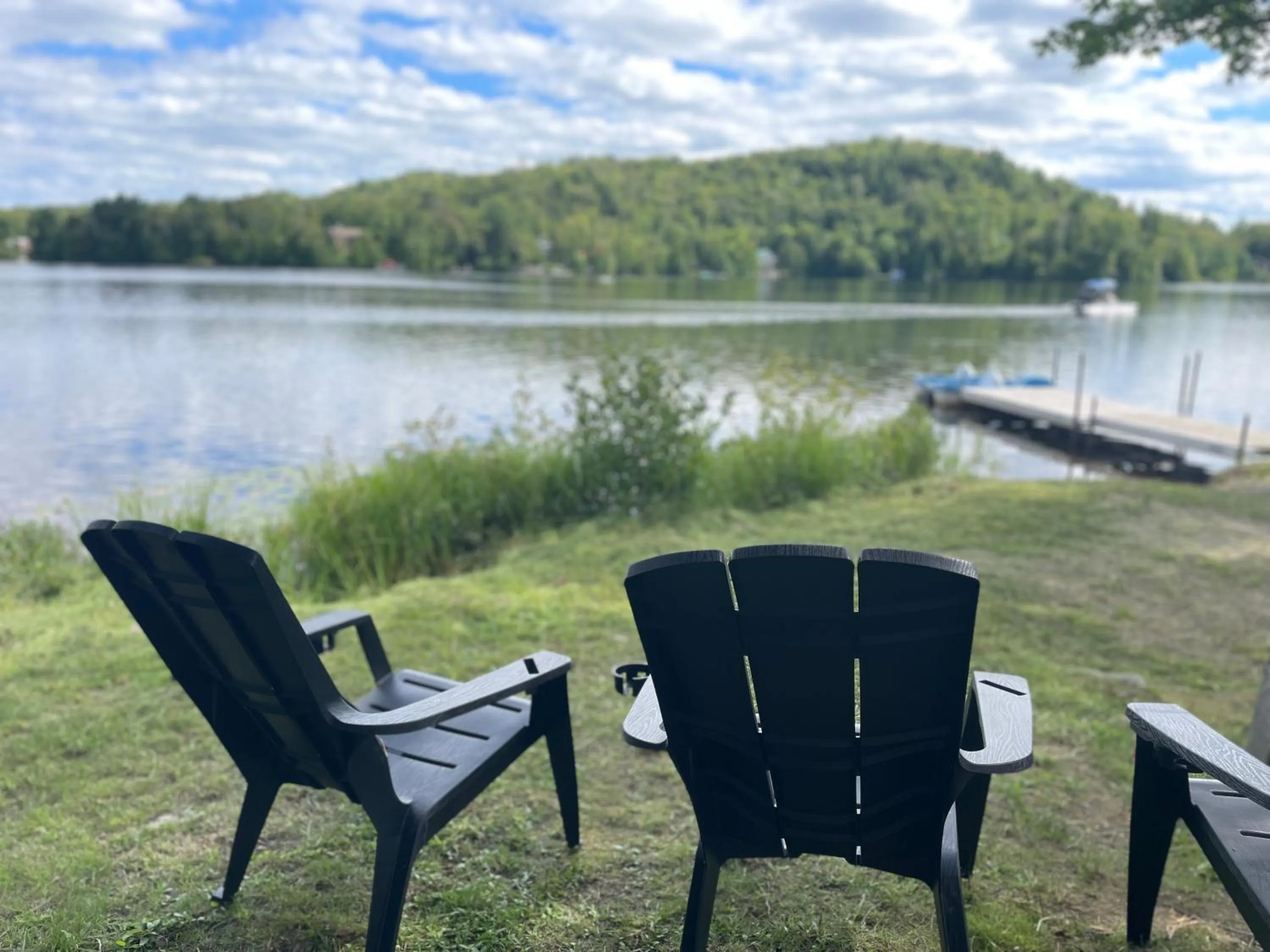 Lake view in Les Chalets du Lac Grenier