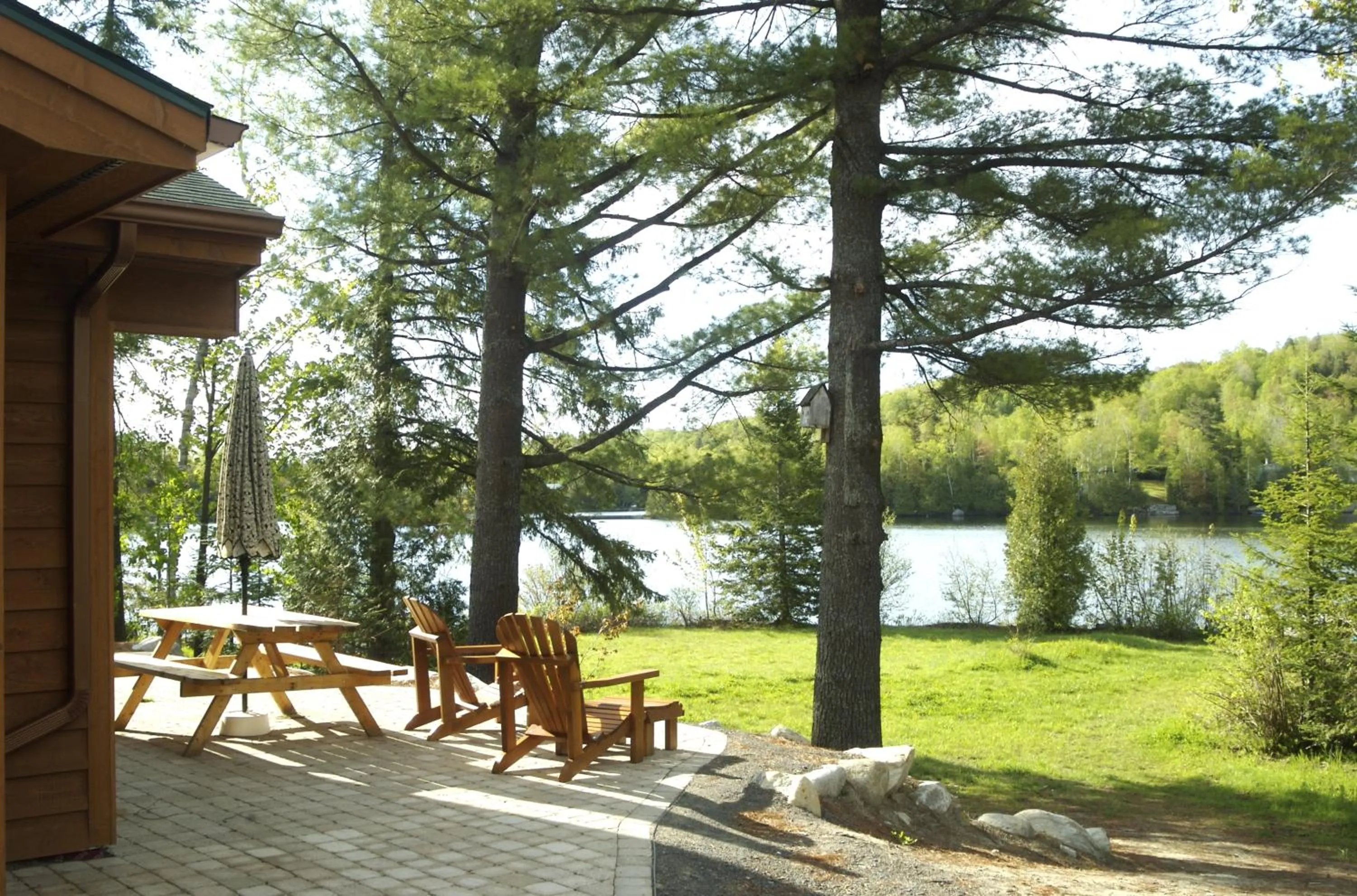 Patio in Les Chalets du Lac Grenier