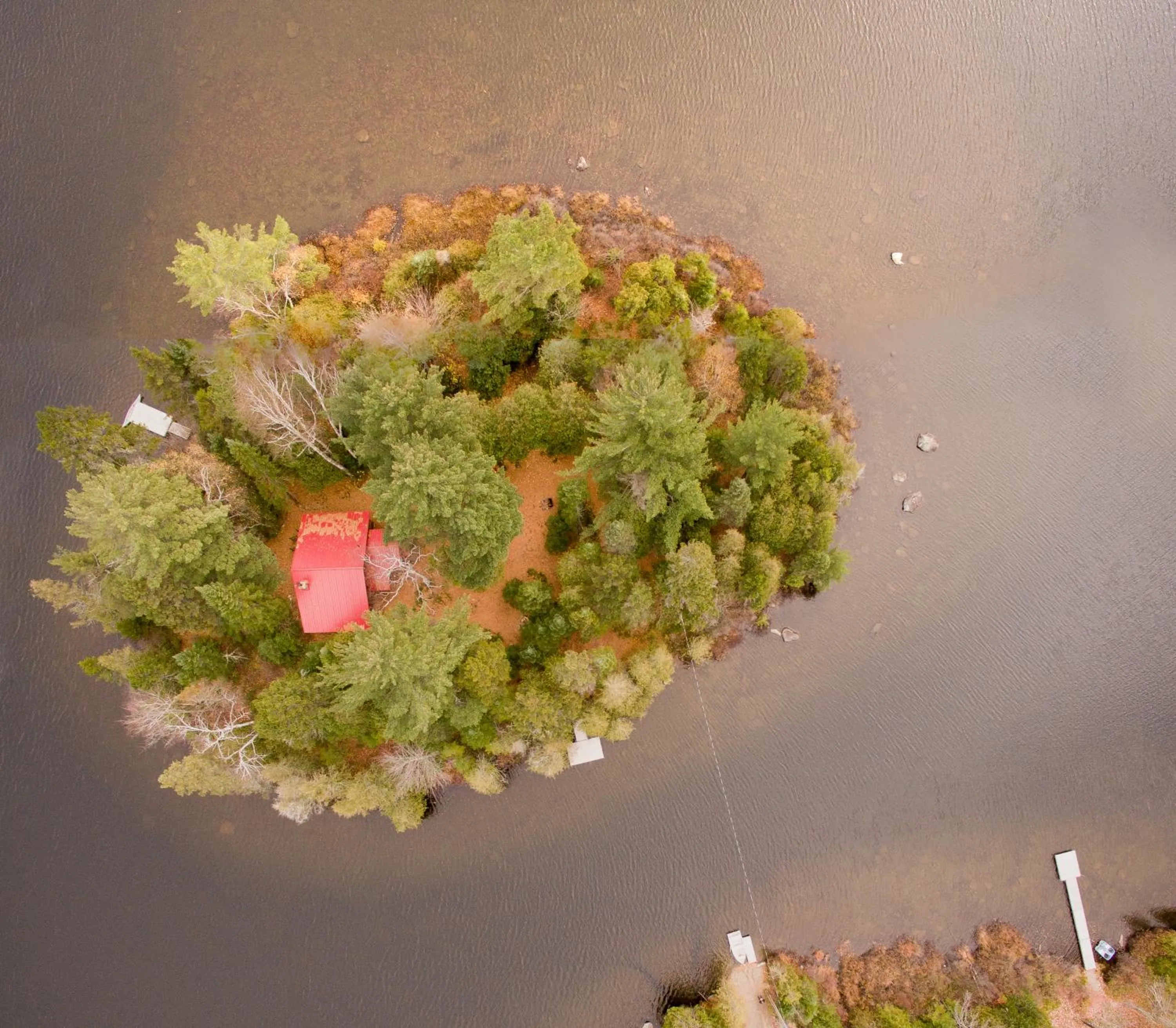 Bird's eye view in Les Chalets du Lac Grenier