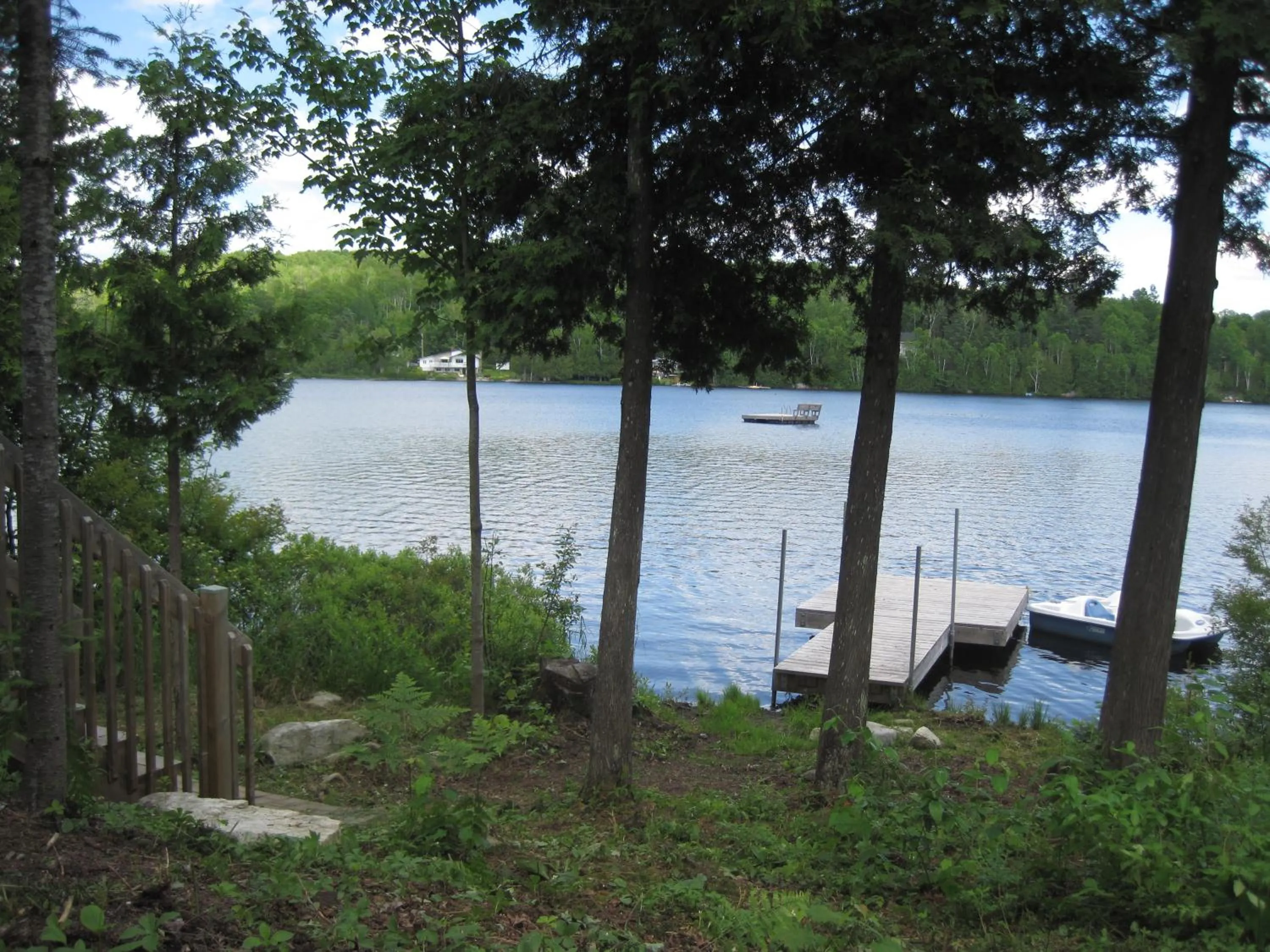 Lake view in Les Chalets du Lac Grenier