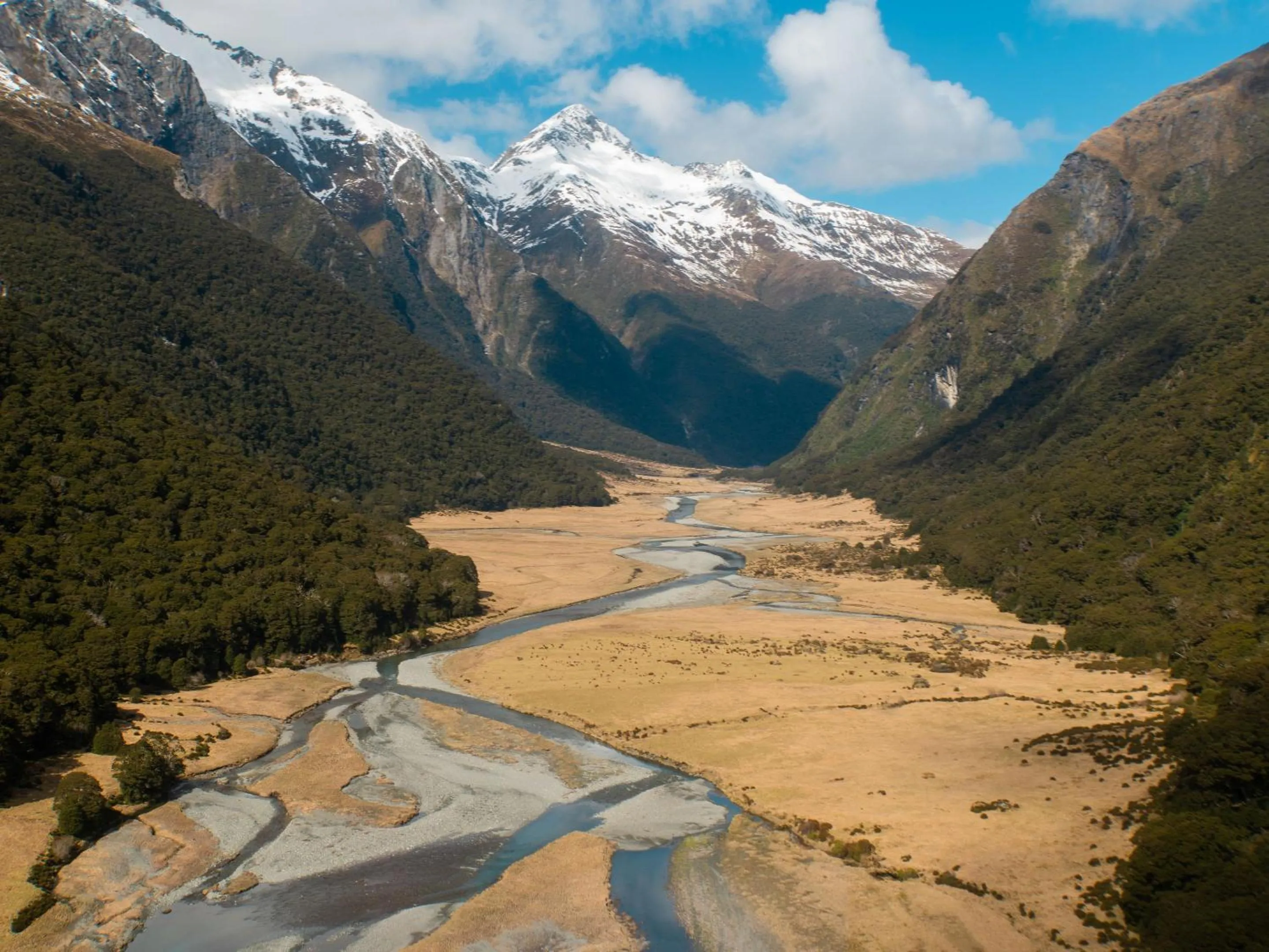 Natural landscape in Wonderland Makarora Lodge
