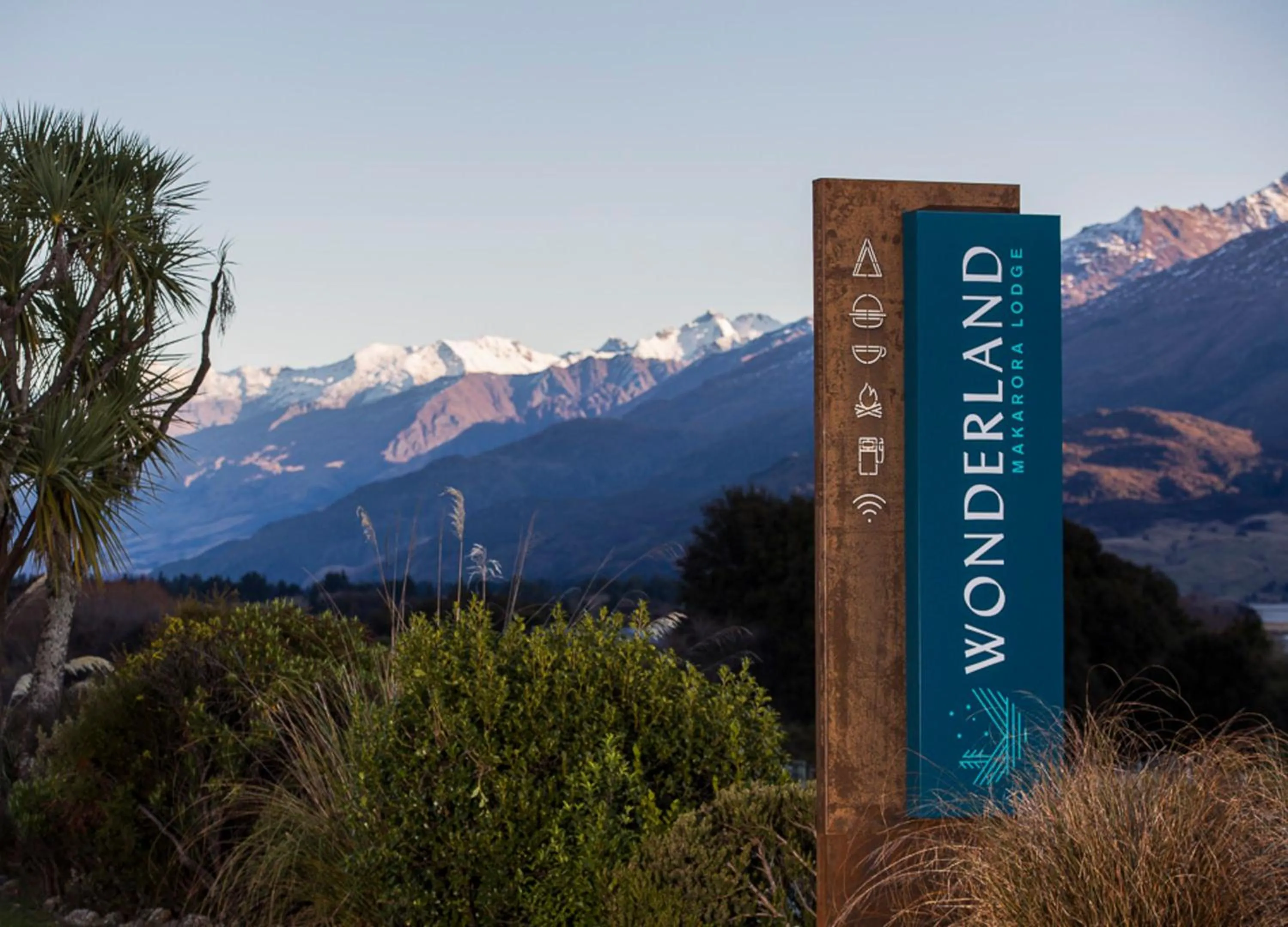 Property logo or sign in Wonderland Makarora Lodge