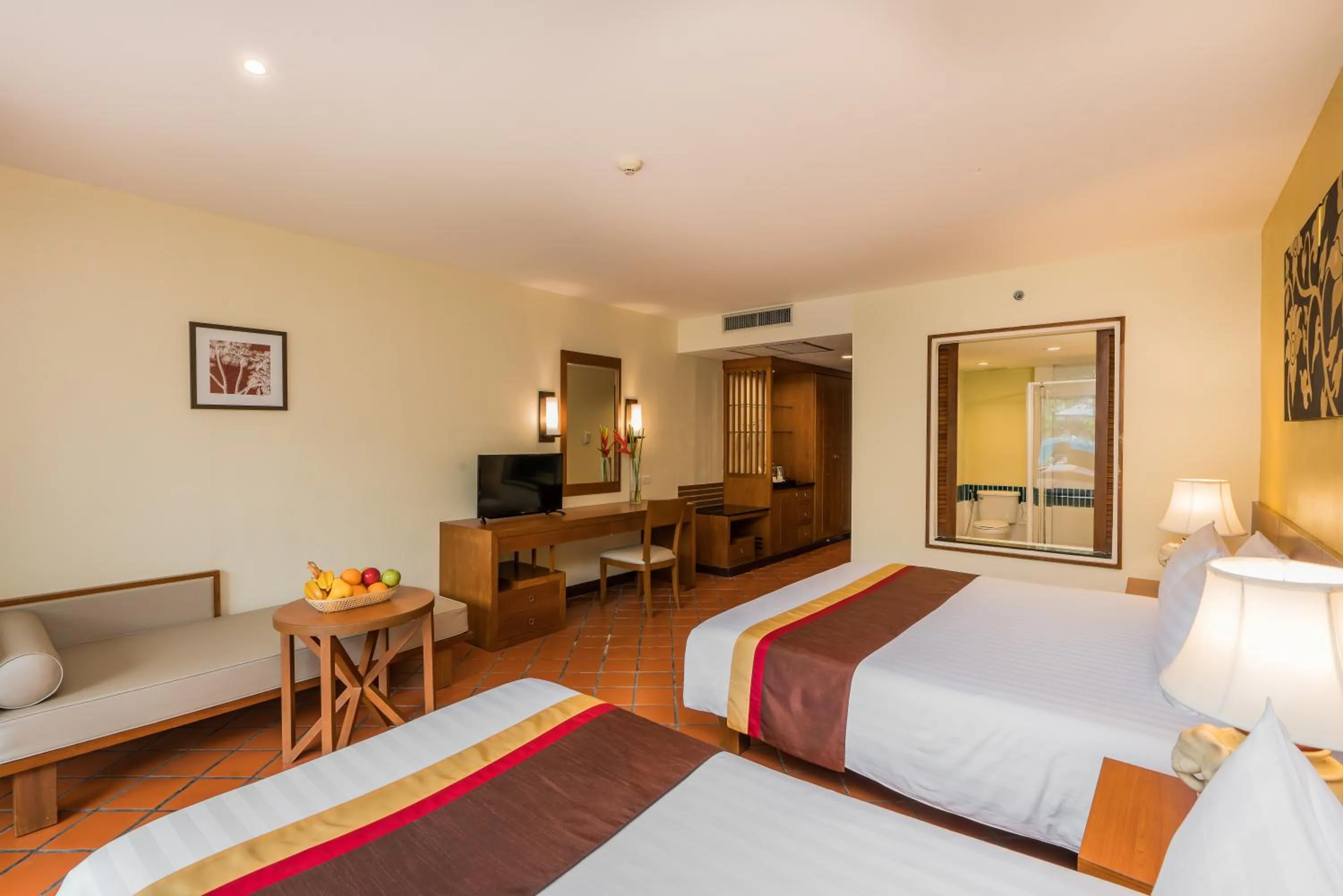 Bed in Naithonburi Beach Resort - SHA Extra Plus