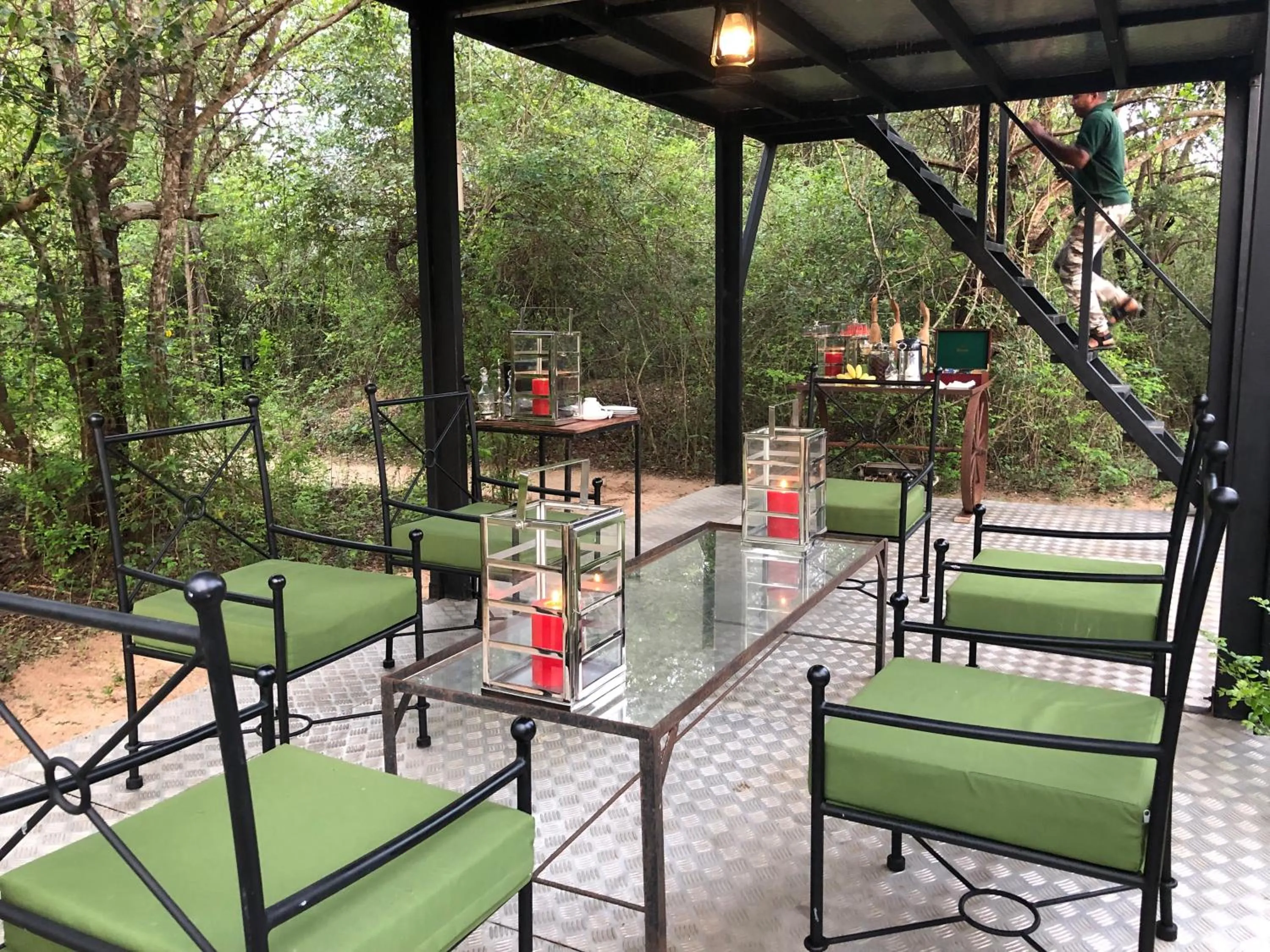 Seating area in Mahoora - Yala by Eco Team