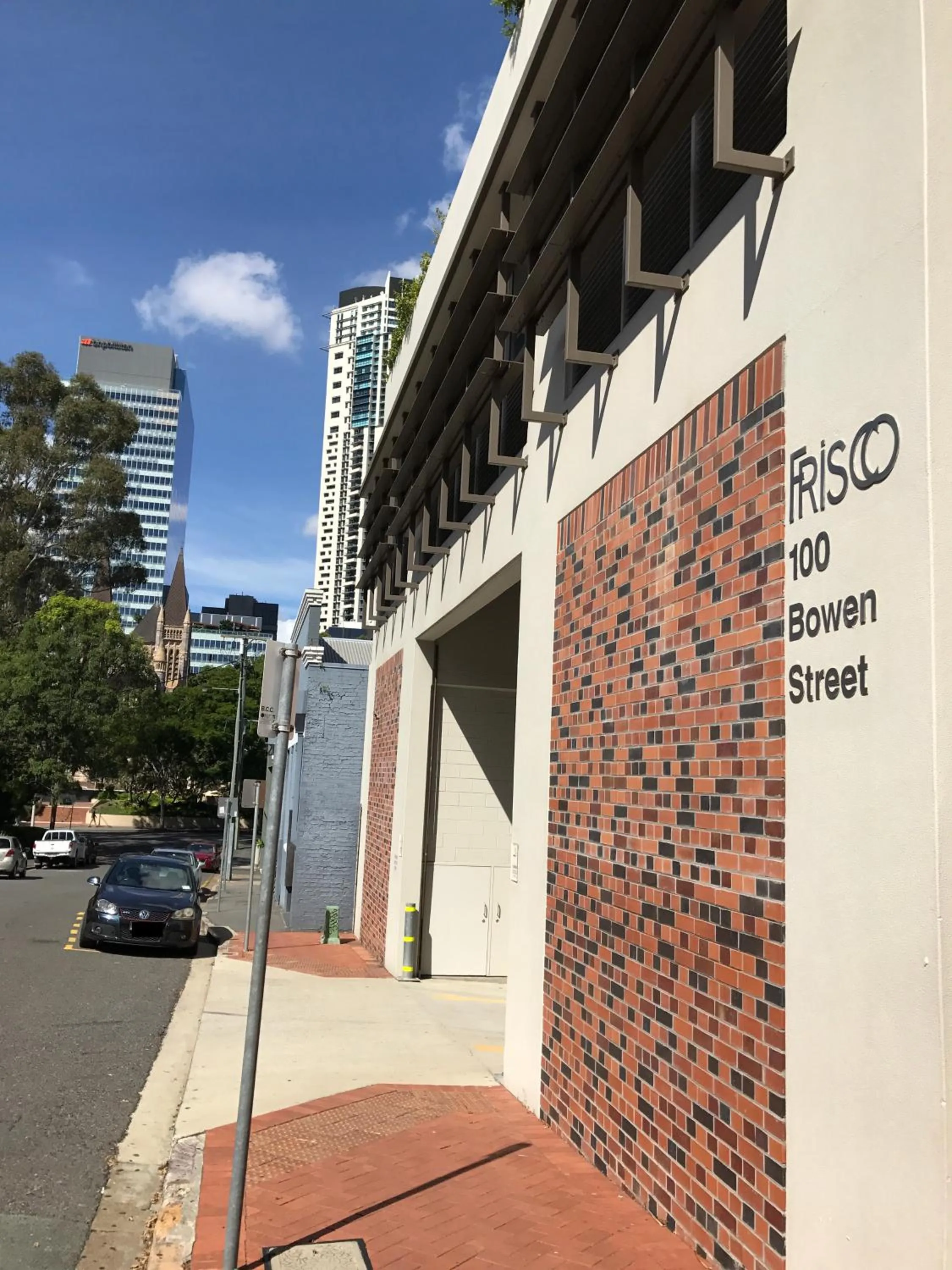 Facade/entrance in Frisco Apartments