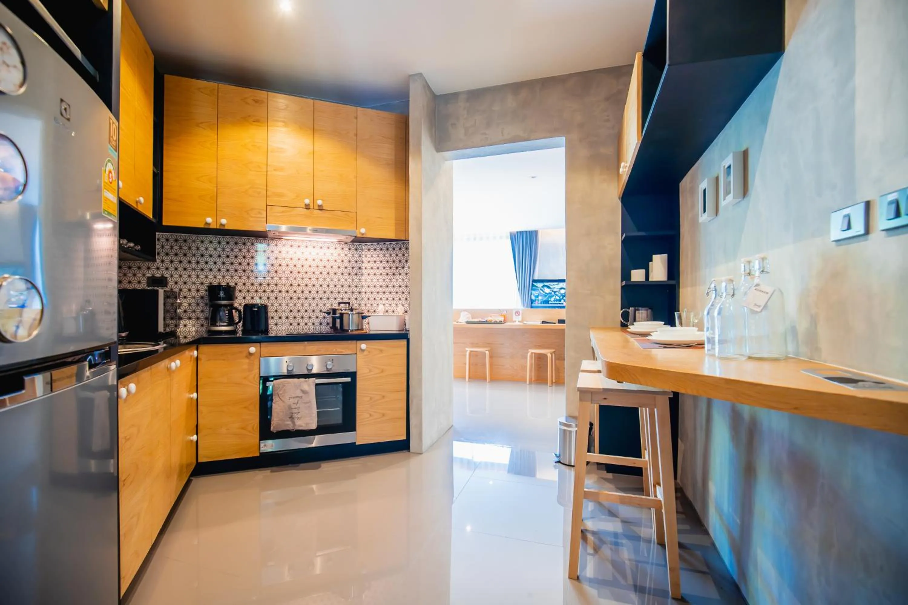 Kitchen or kitchenette in The Woods Natural Park Resort Phuket