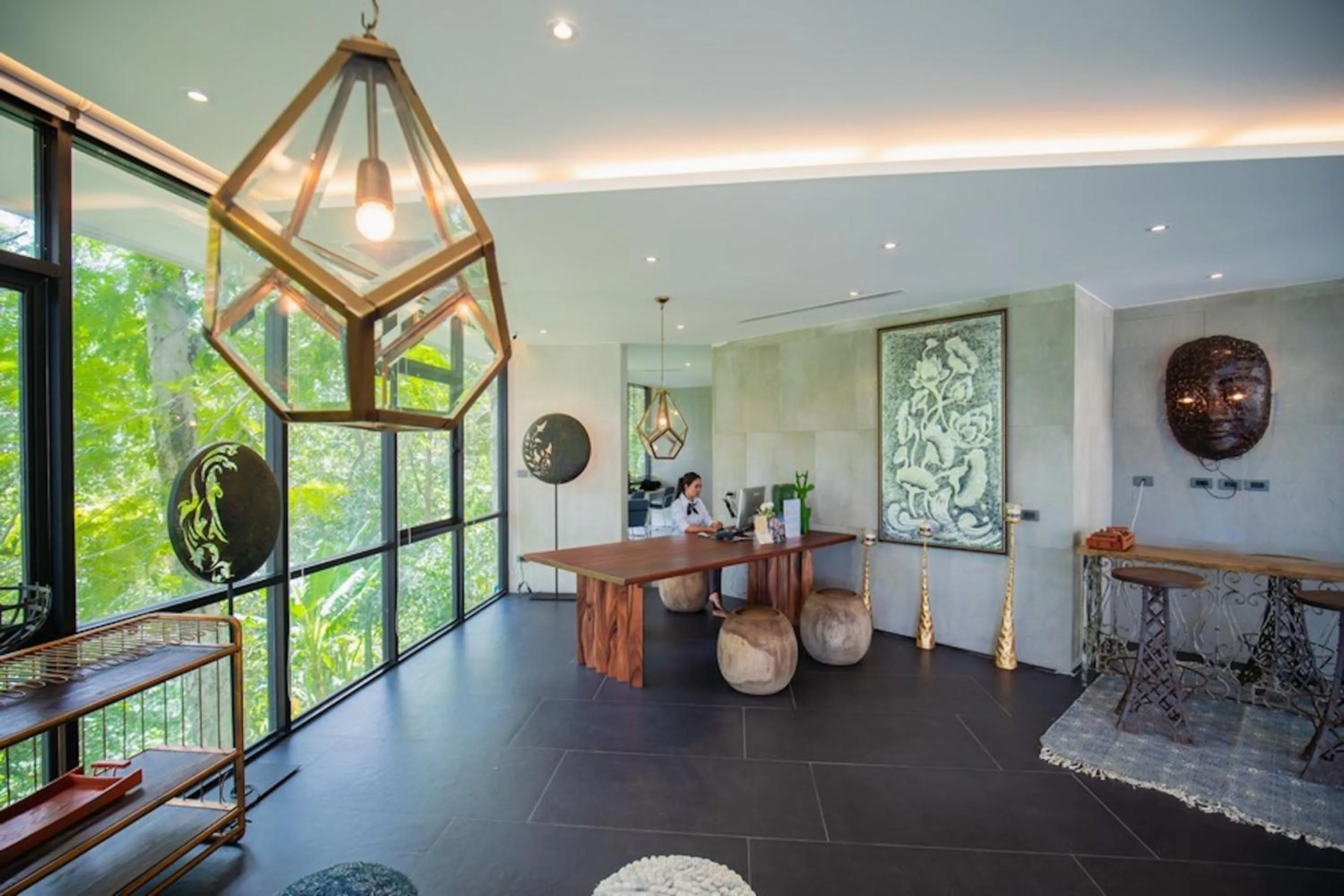 Lobby or reception in The Woods Natural Park Resort Phuket