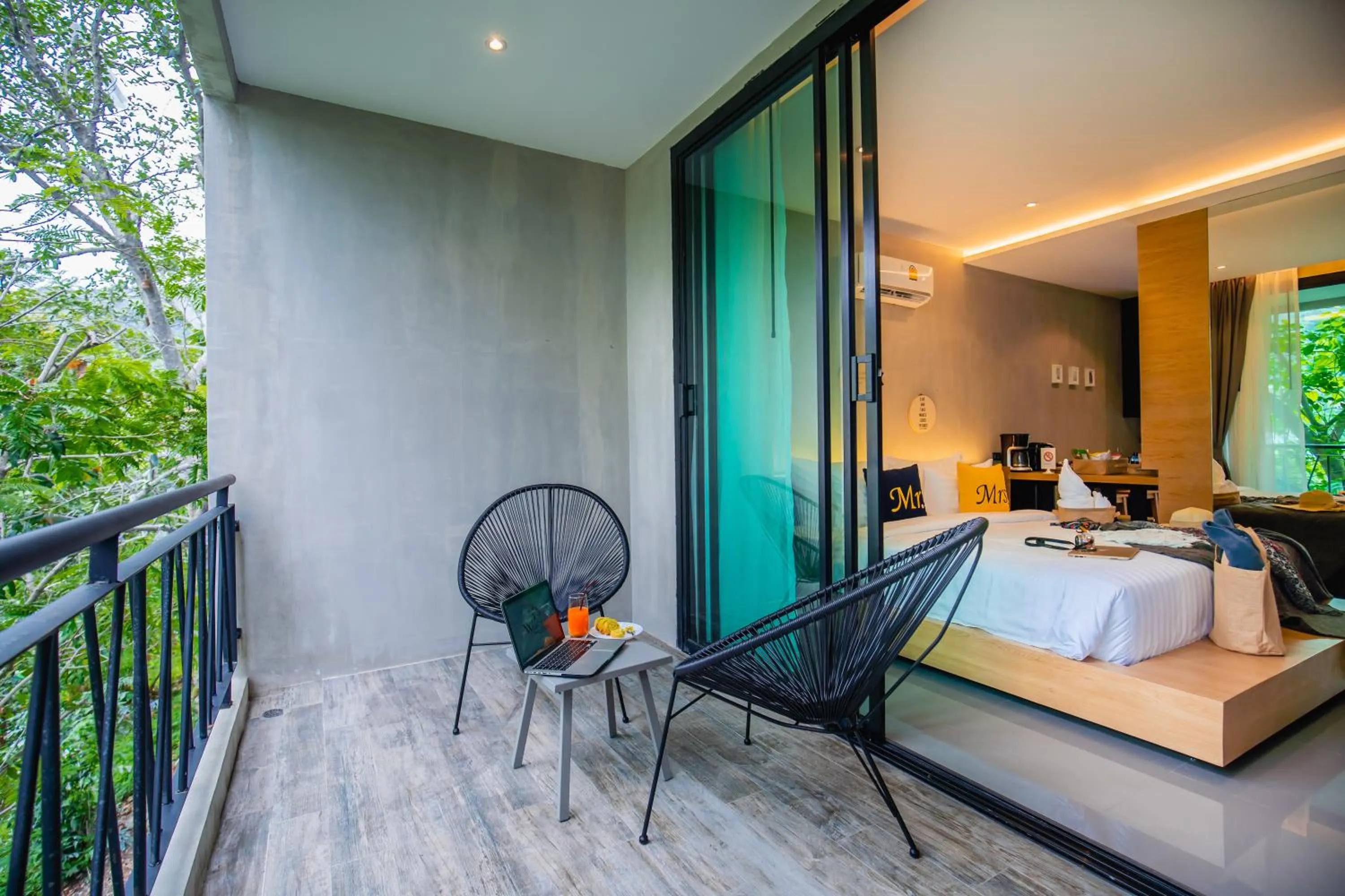 Balcony/Terrace in The Woods Natural Park Resort Phuket