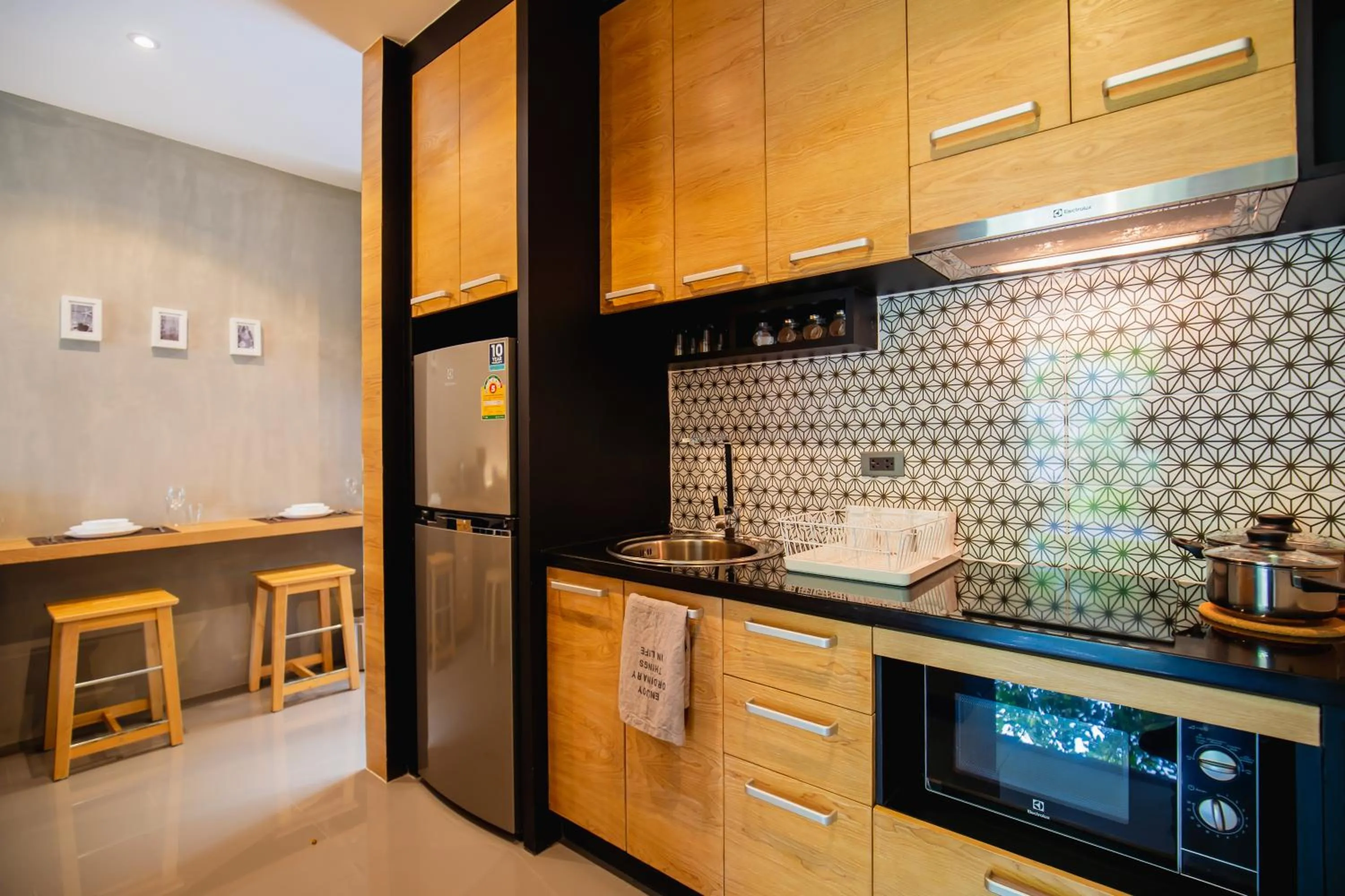 Kitchen or kitchenette in The Woods Natural Park Resort Phuket