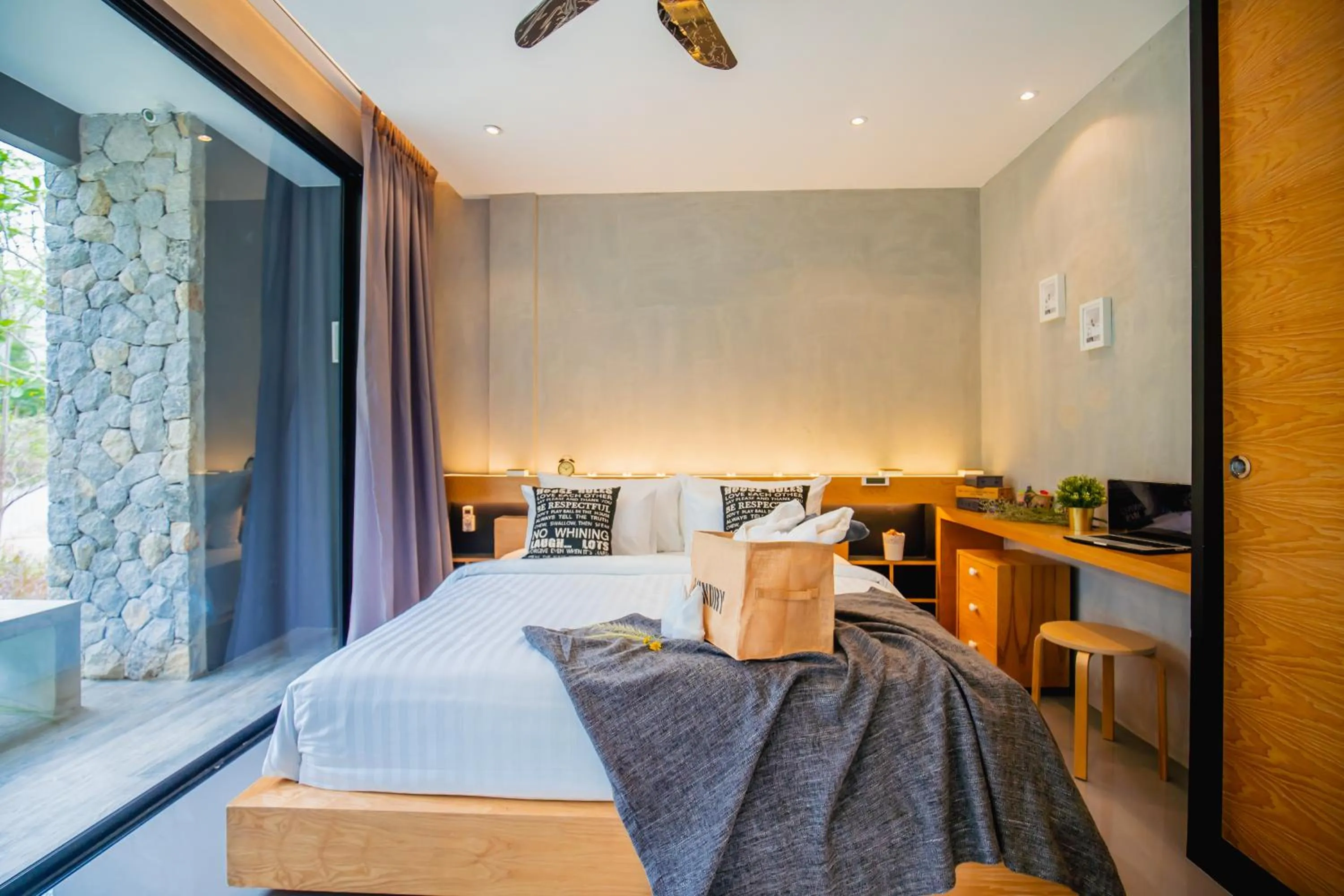 Bedroom, Bed in The Woods Natural Park Resort Phuket