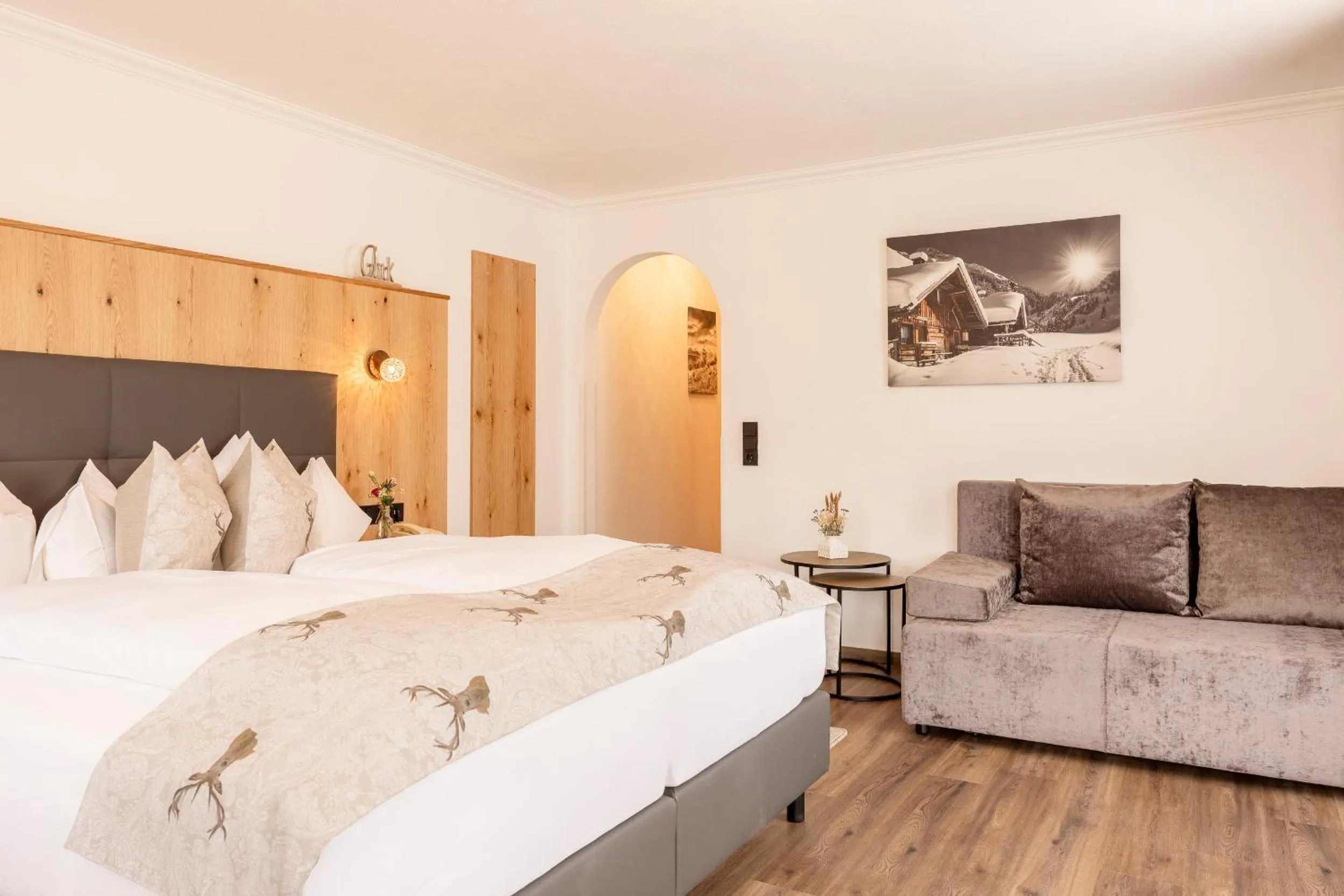 Photo of the whole room, Bed in Hotel Alphof Stubaital