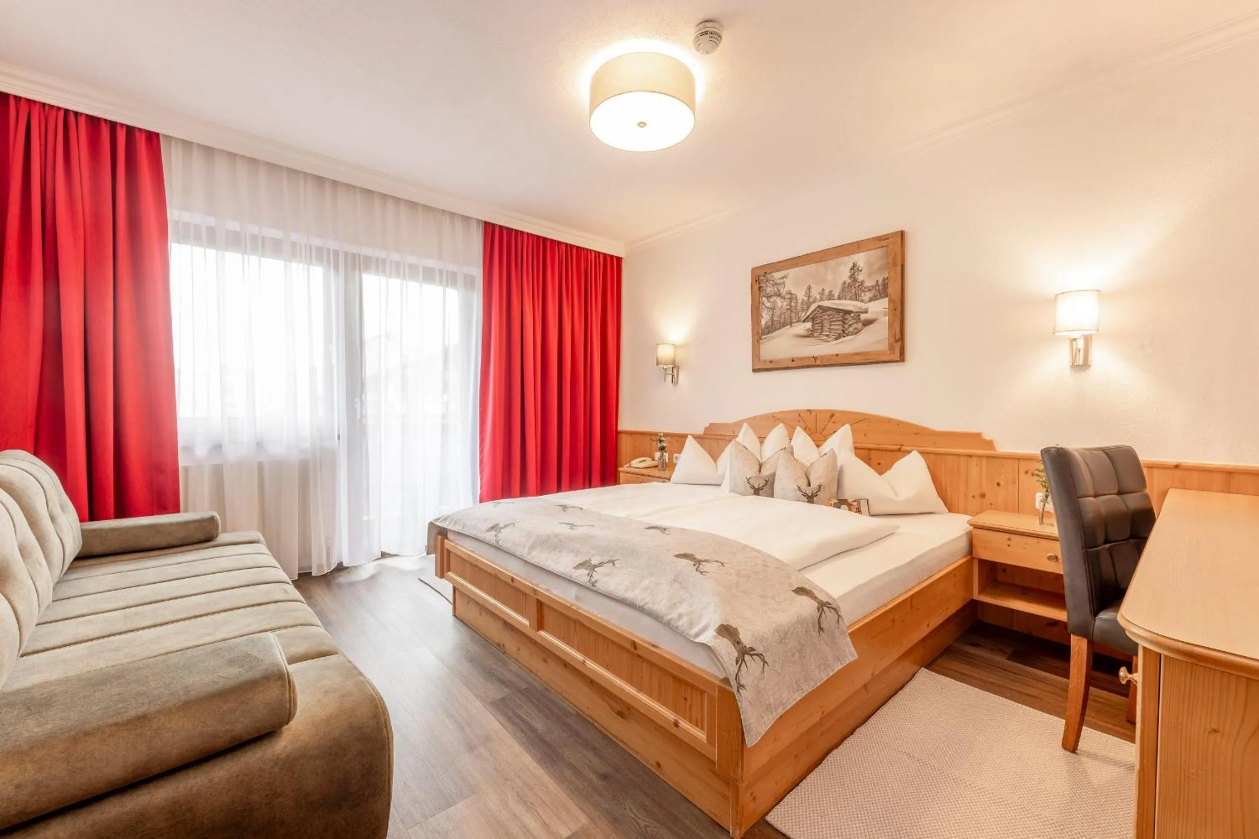 Bed in Hotel Alphof Stubaital