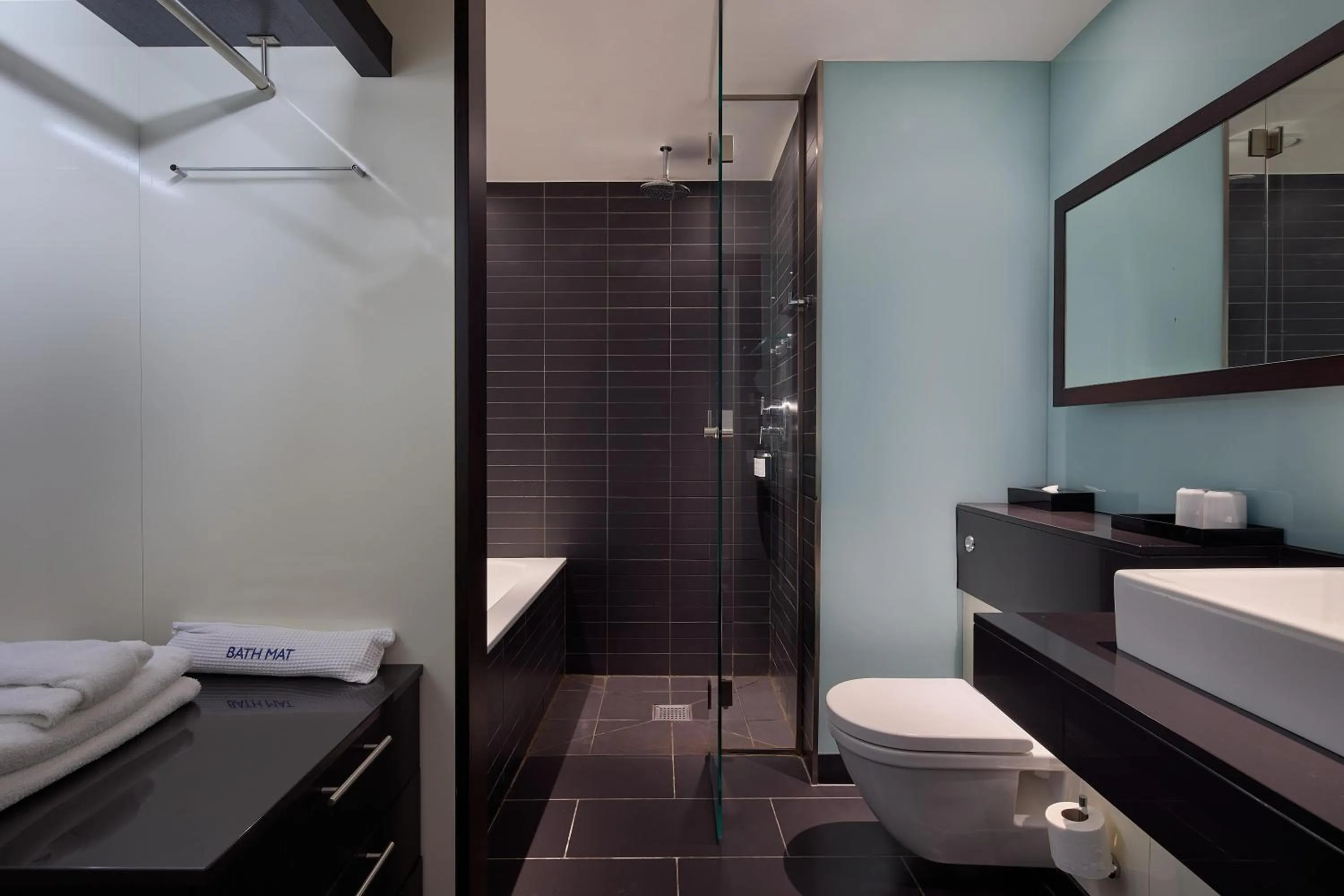 Bathroom in Radisson Blu Hotel, London Canary Wharf East