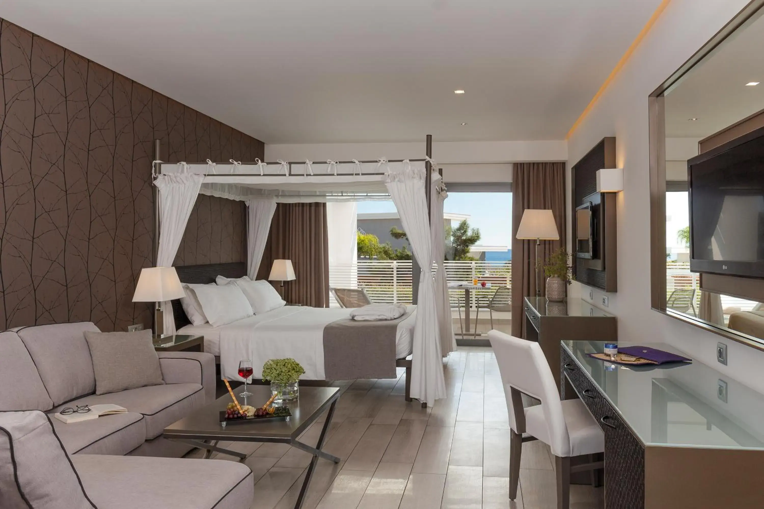 Junior Suite Garden View (2 Adults + 1 Child) in Princess Andriana Resort & Spa - Ultra All-Inclusive Junior Suite Garden View (2 Adults + 1 Child) in Princess Andriana Resort & Spa - Ultra All-Inclusive