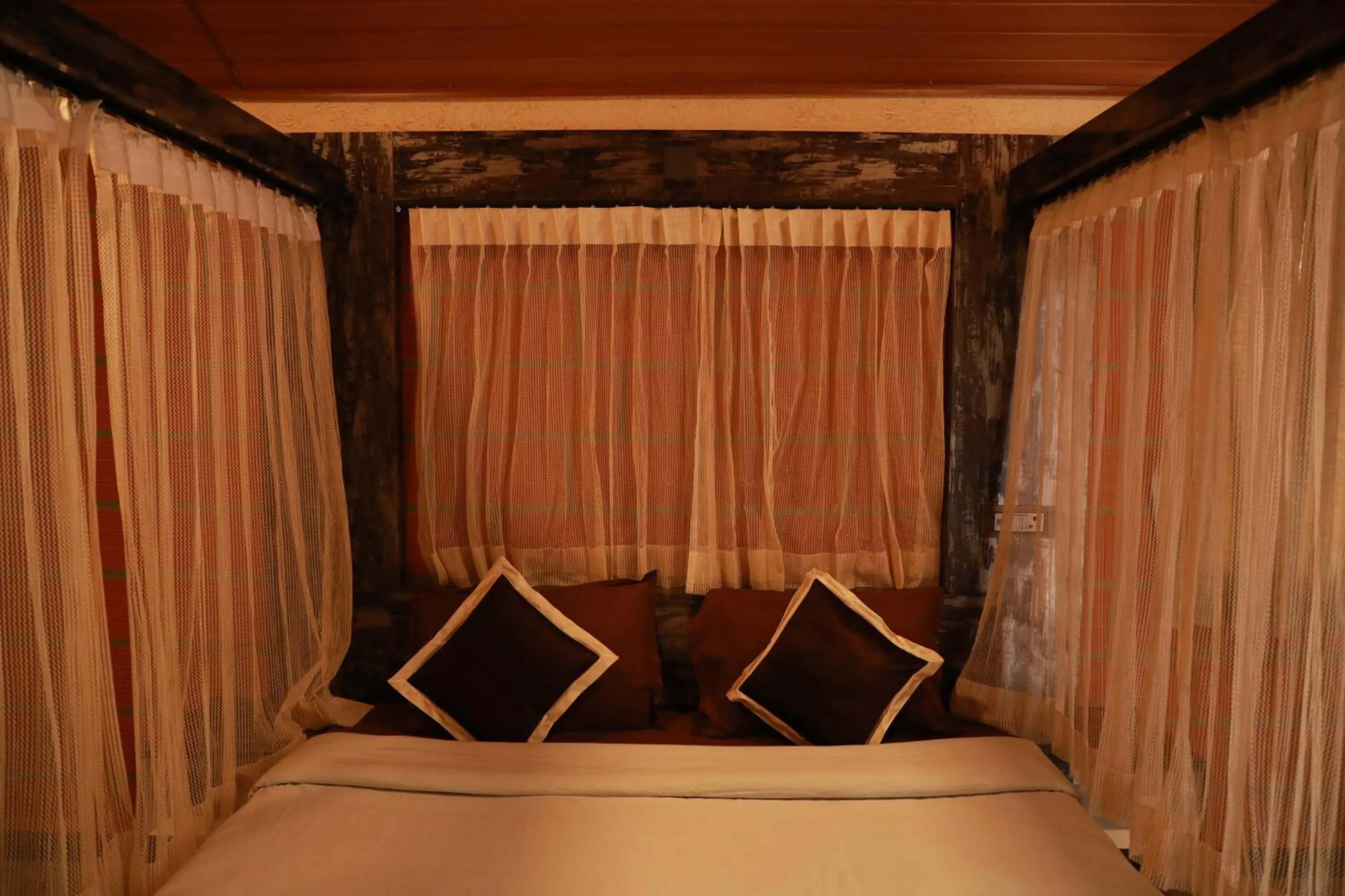 Bed in The Den by Trees
