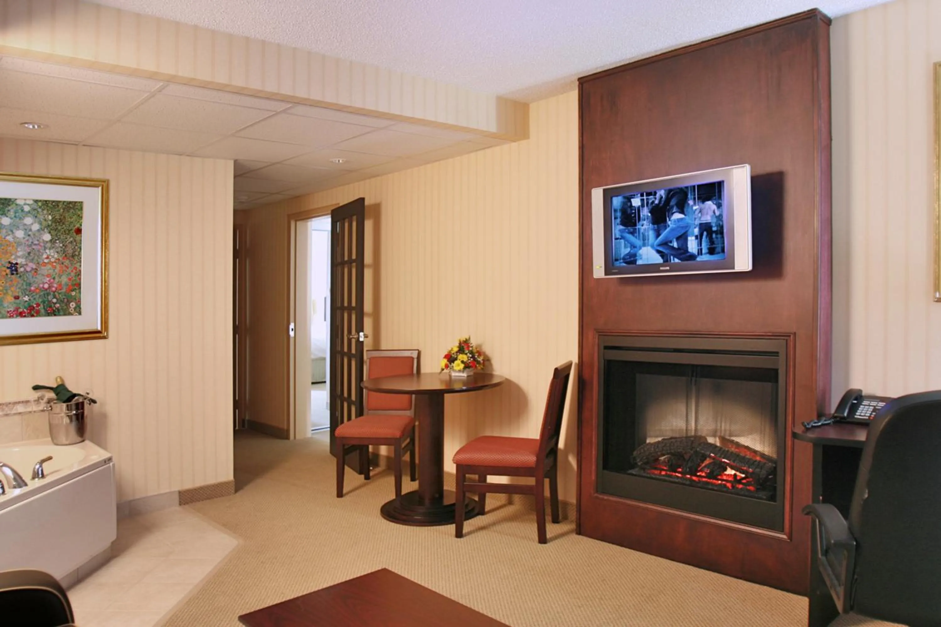 Seating area in Travelodge by Wyndham Miramichi New Brunswick