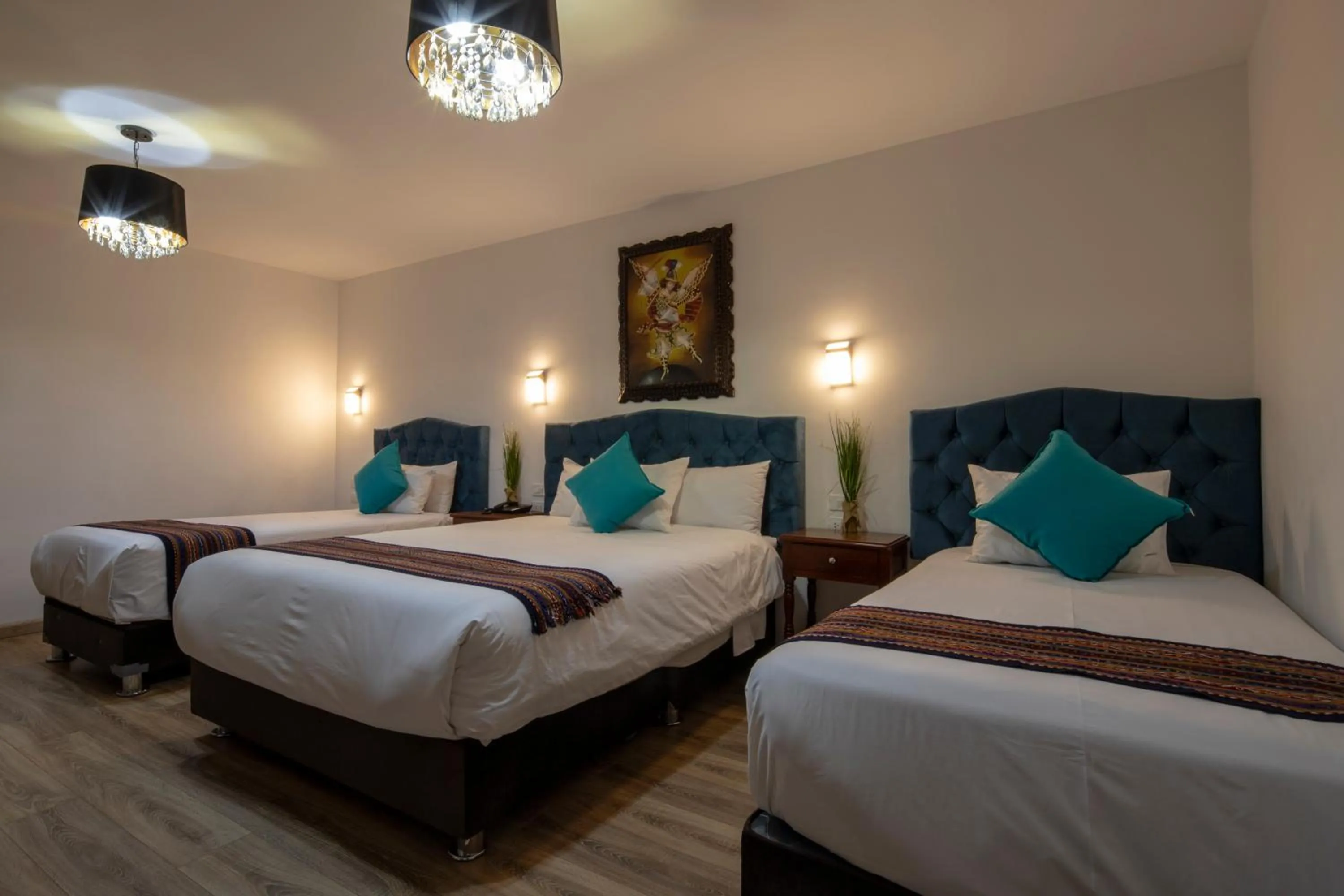 Bed in Hotel Rojas Inn