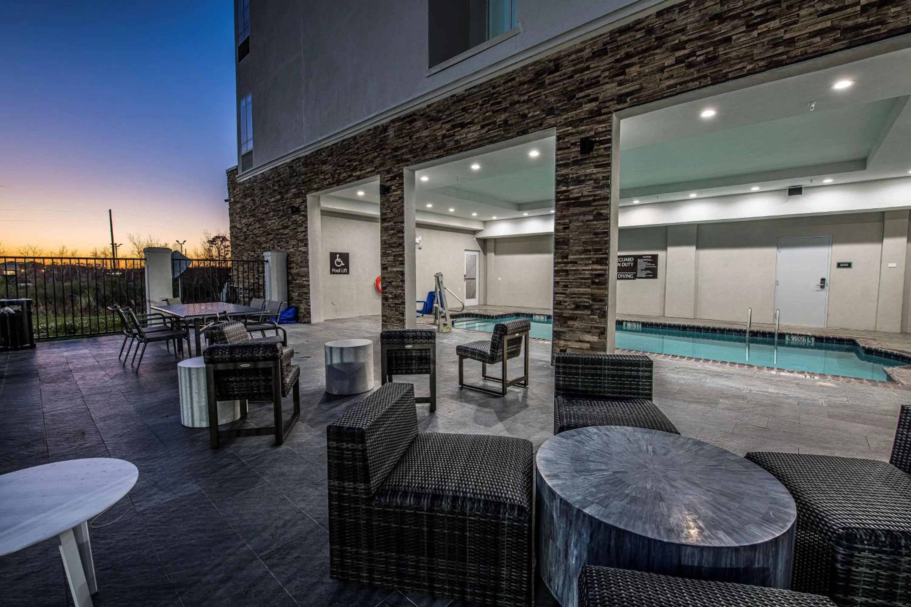 Pool view in Doubletree Sulphur Lake Charles