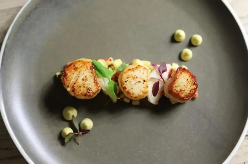 Dinner in The Greenman Fownhope Hereford