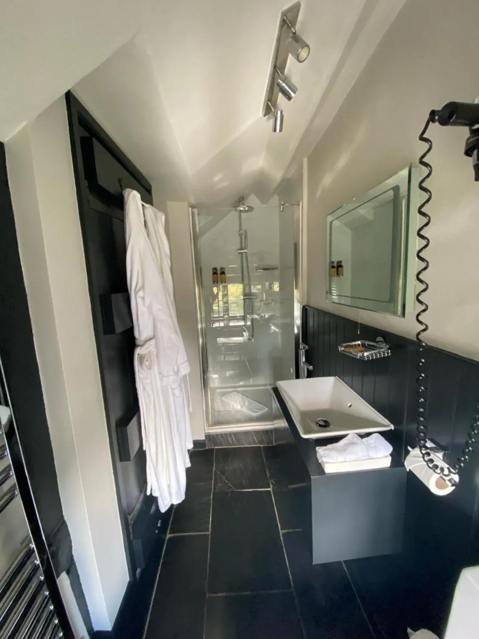 Shower in The Greenman Fownhope Hereford