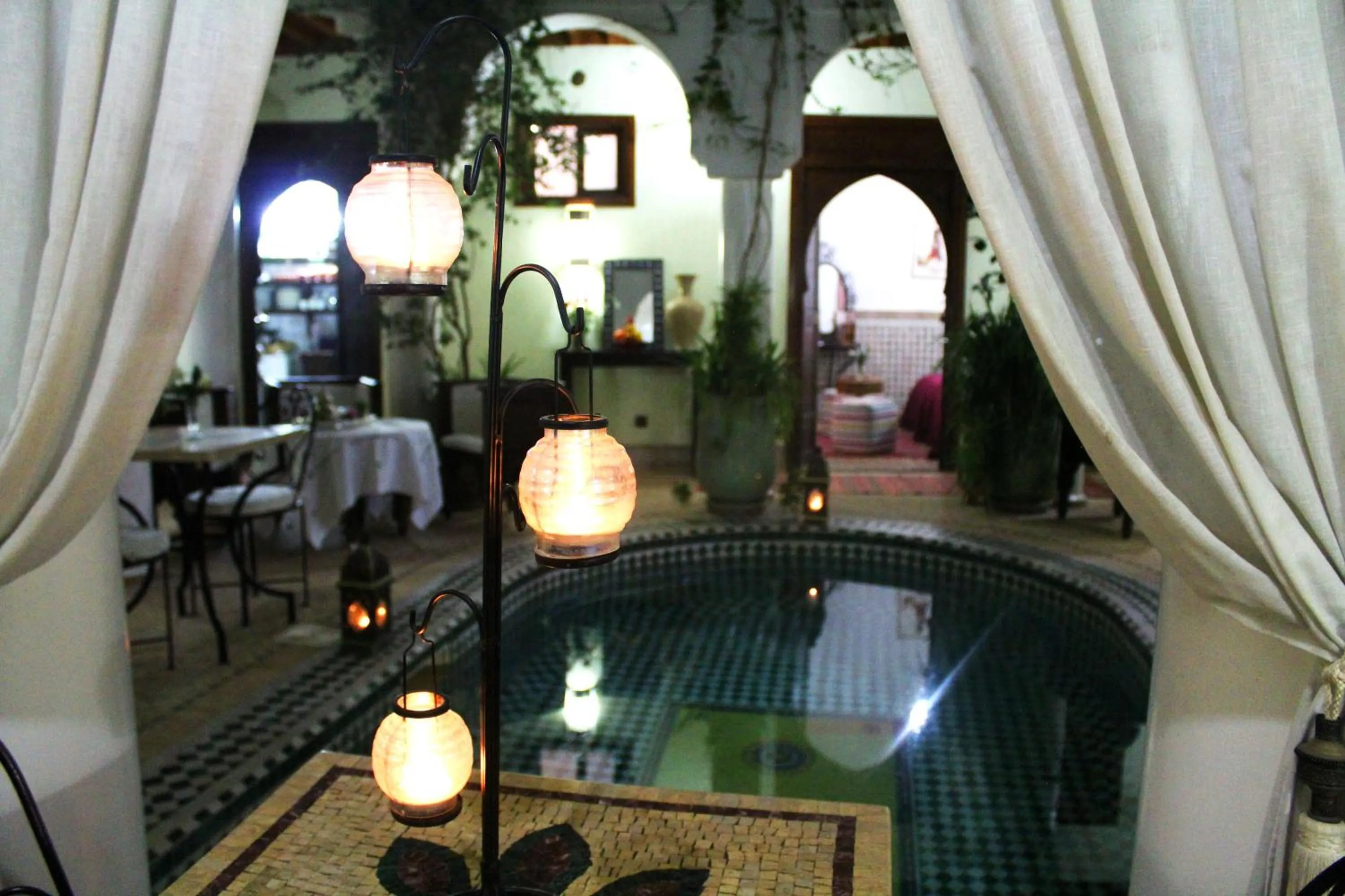 Pool view in Riad Alida