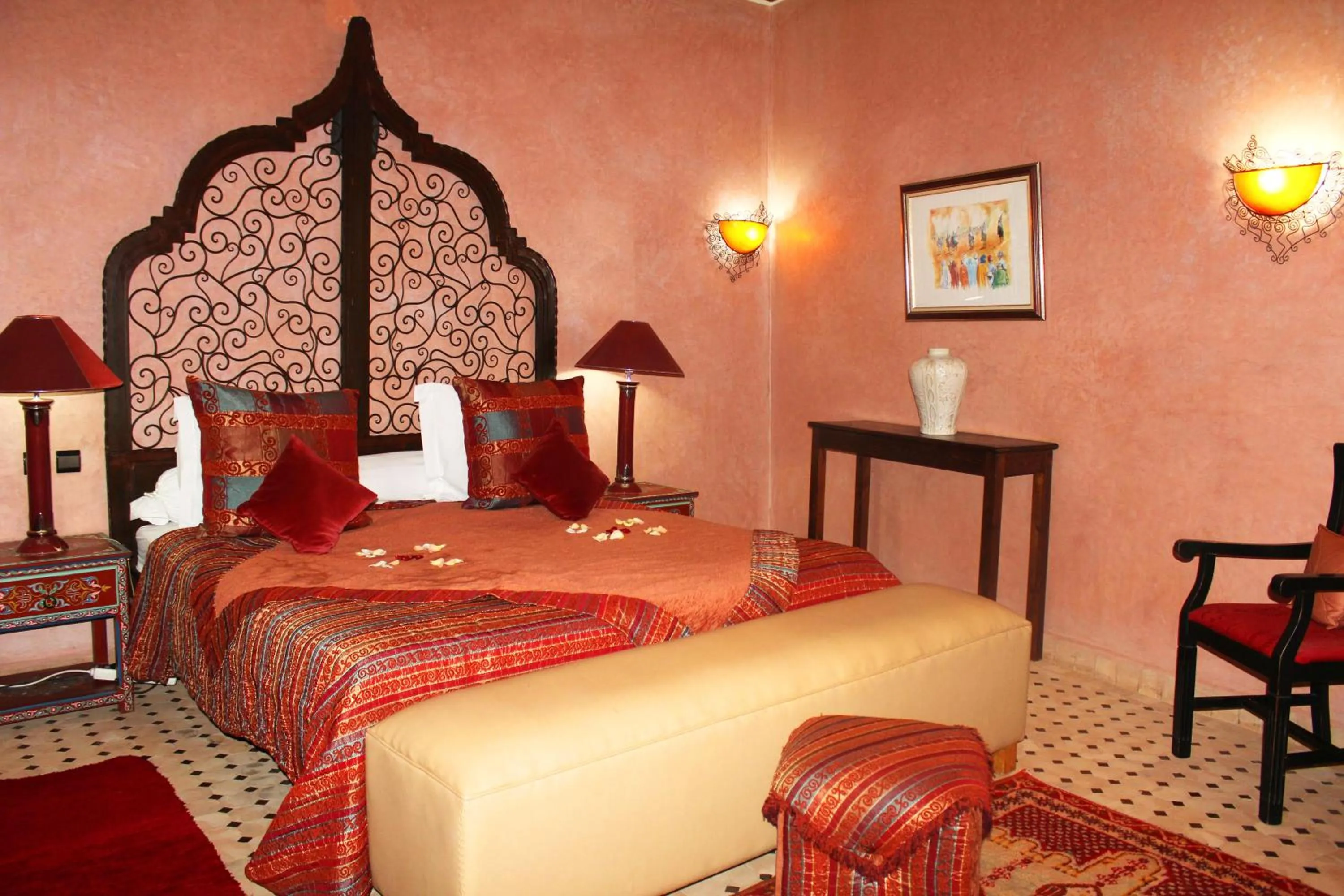 Bed in Riad Alida