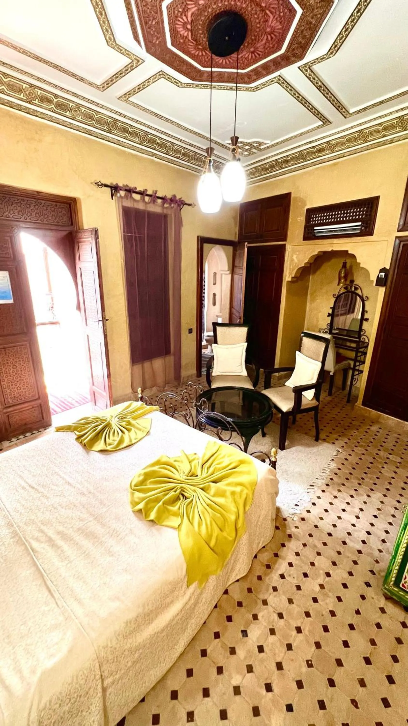 Bed in Riad Alida