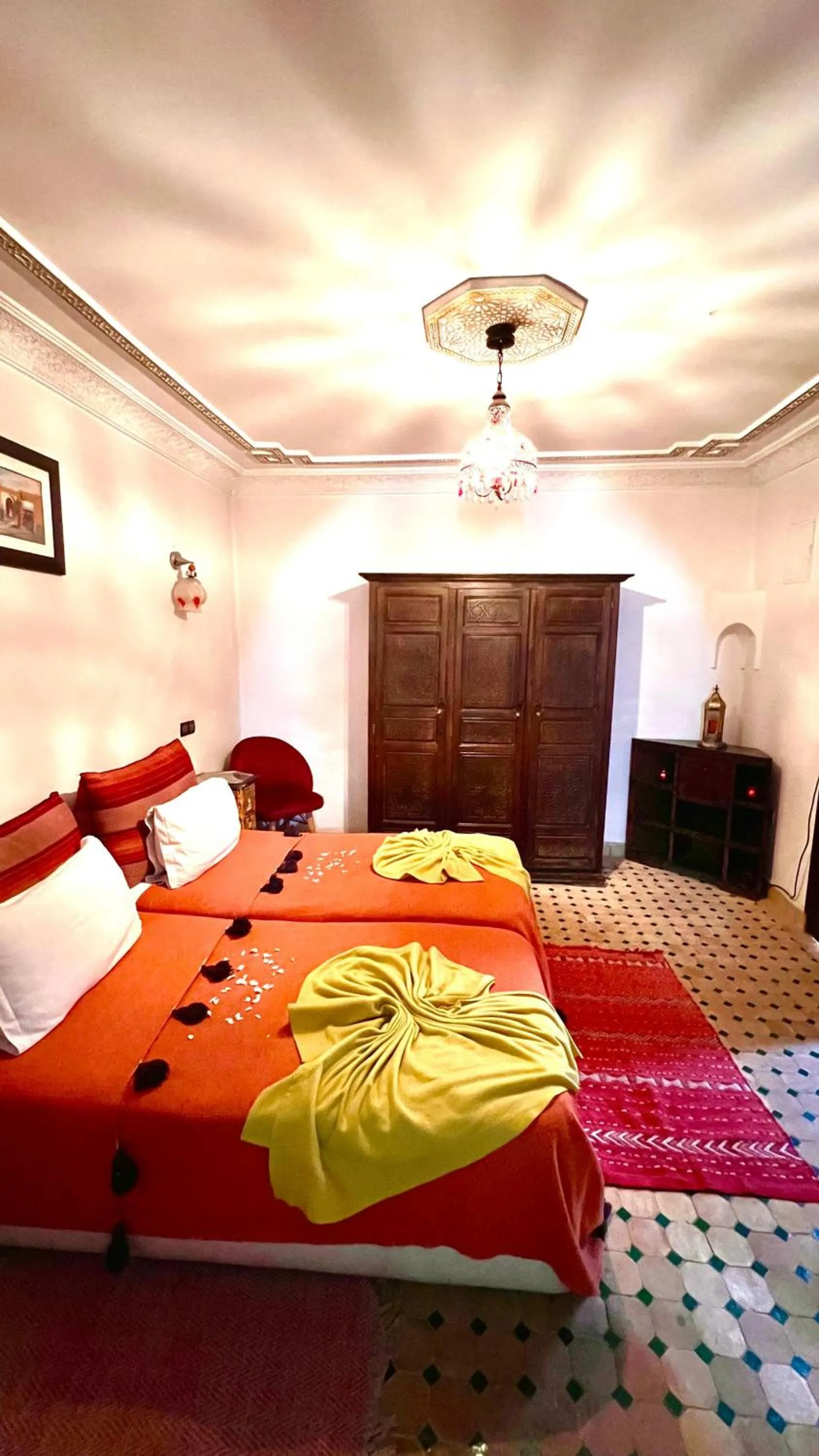 Bed in Riad Alida