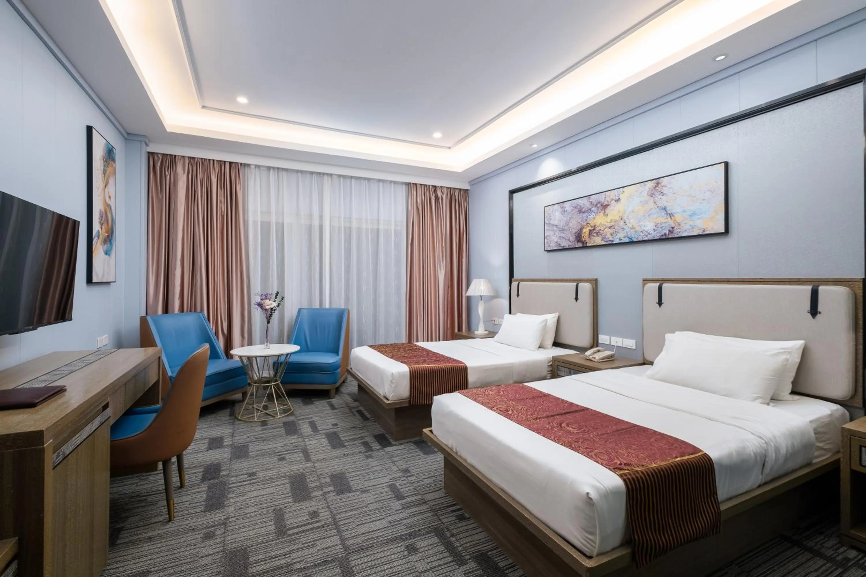 Bed in Sunlight Hotel Puerto Princesa