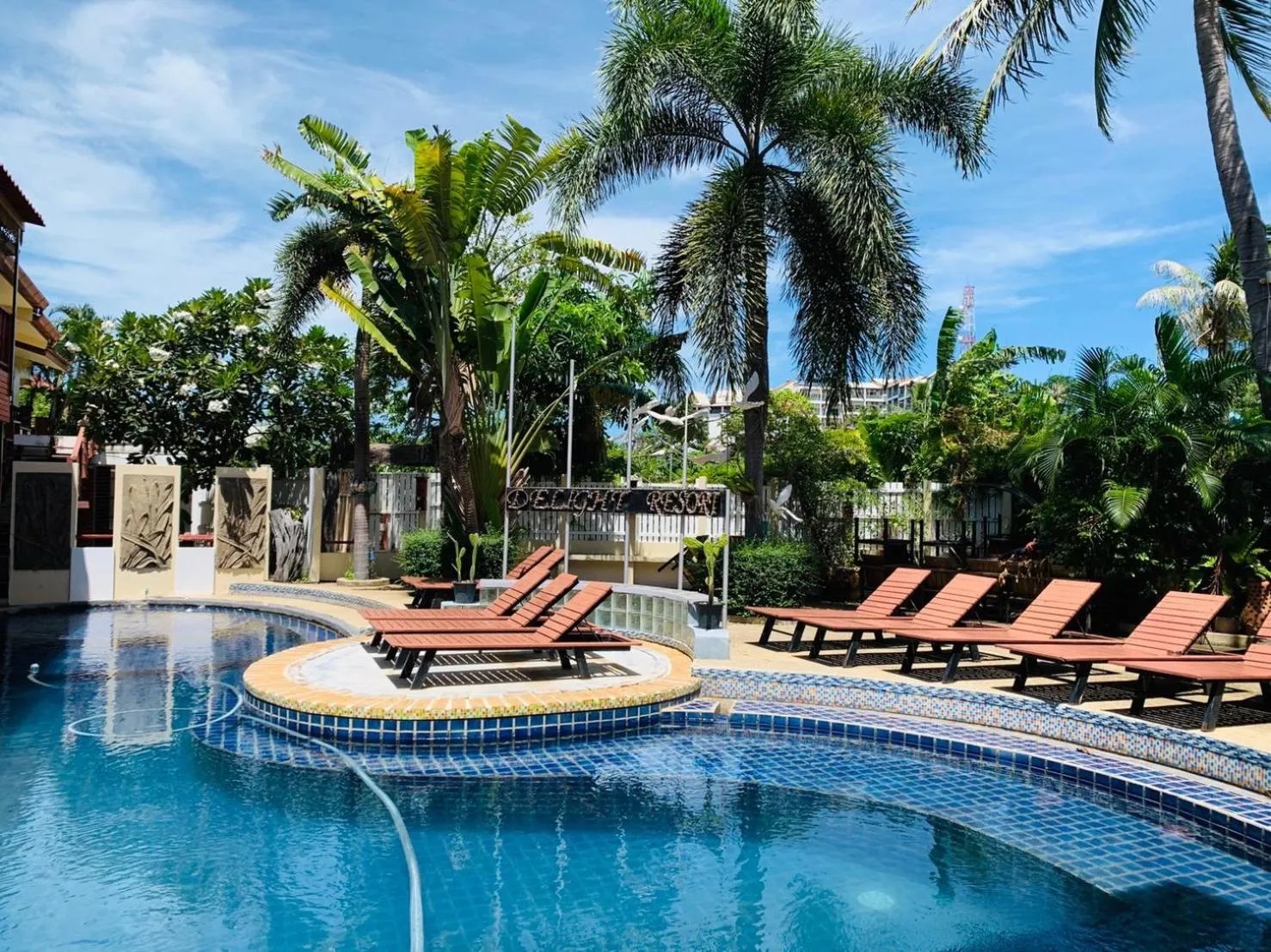 Pool view in Delight Resort