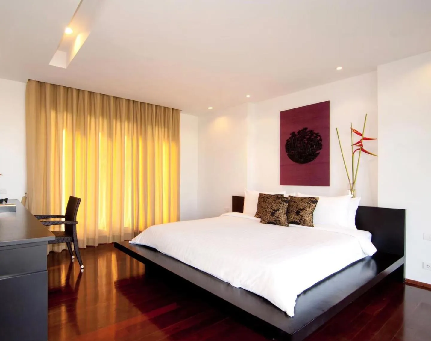 Bed in Plub Pla Koh Mak Retreat