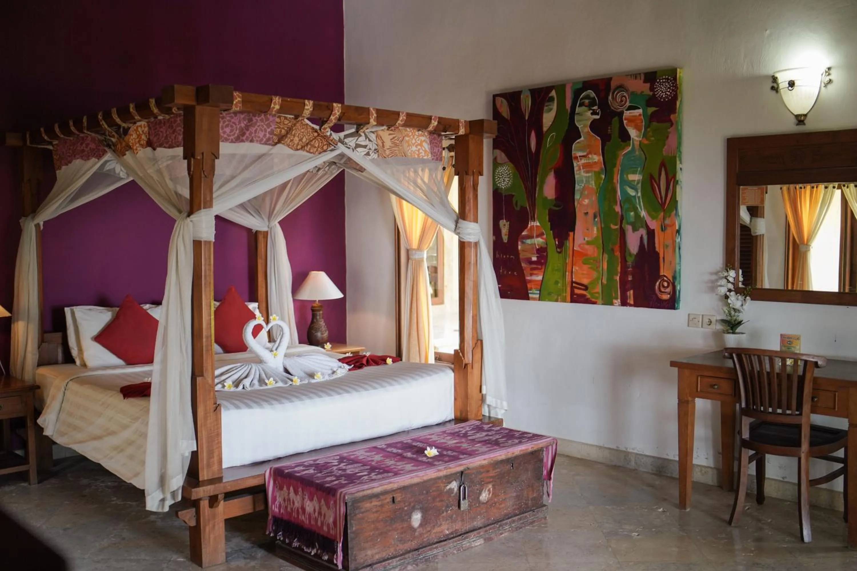 Bed in Apa Kabar Villas
