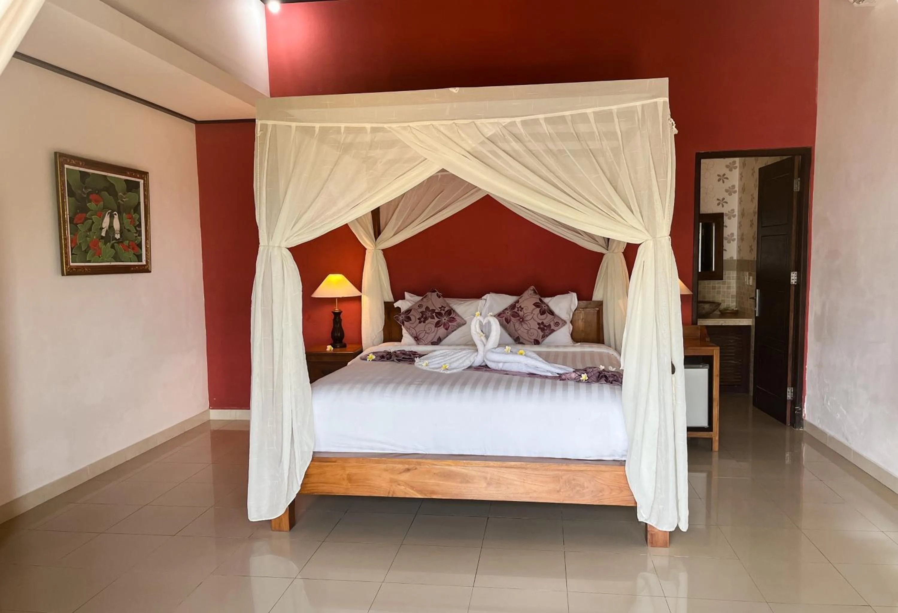 Bed in Apa Kabar Villas