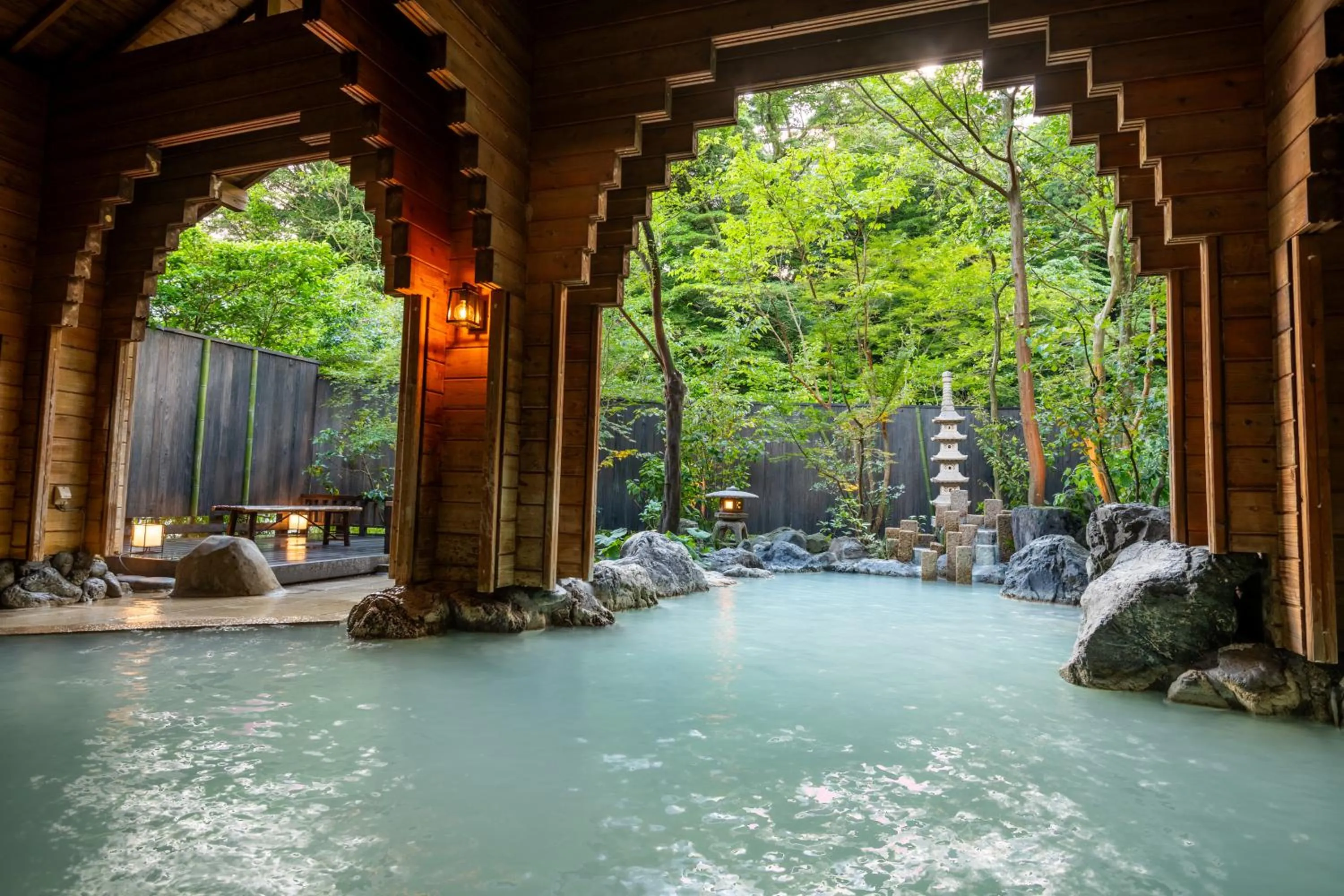 Hot Spring Bath in Kirishima Kokusai Hotel