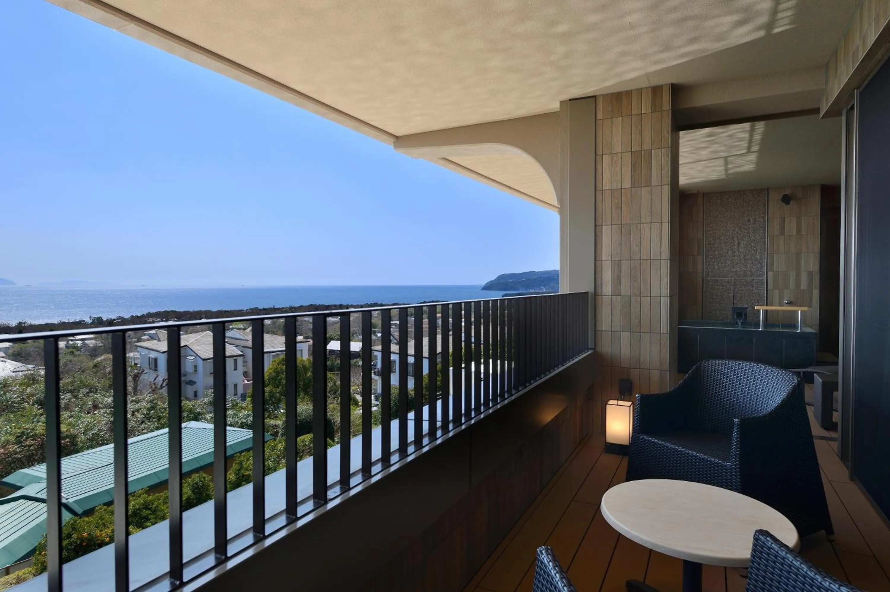 Balcony/Terrace in KAMENOI HOTEL Izukogen