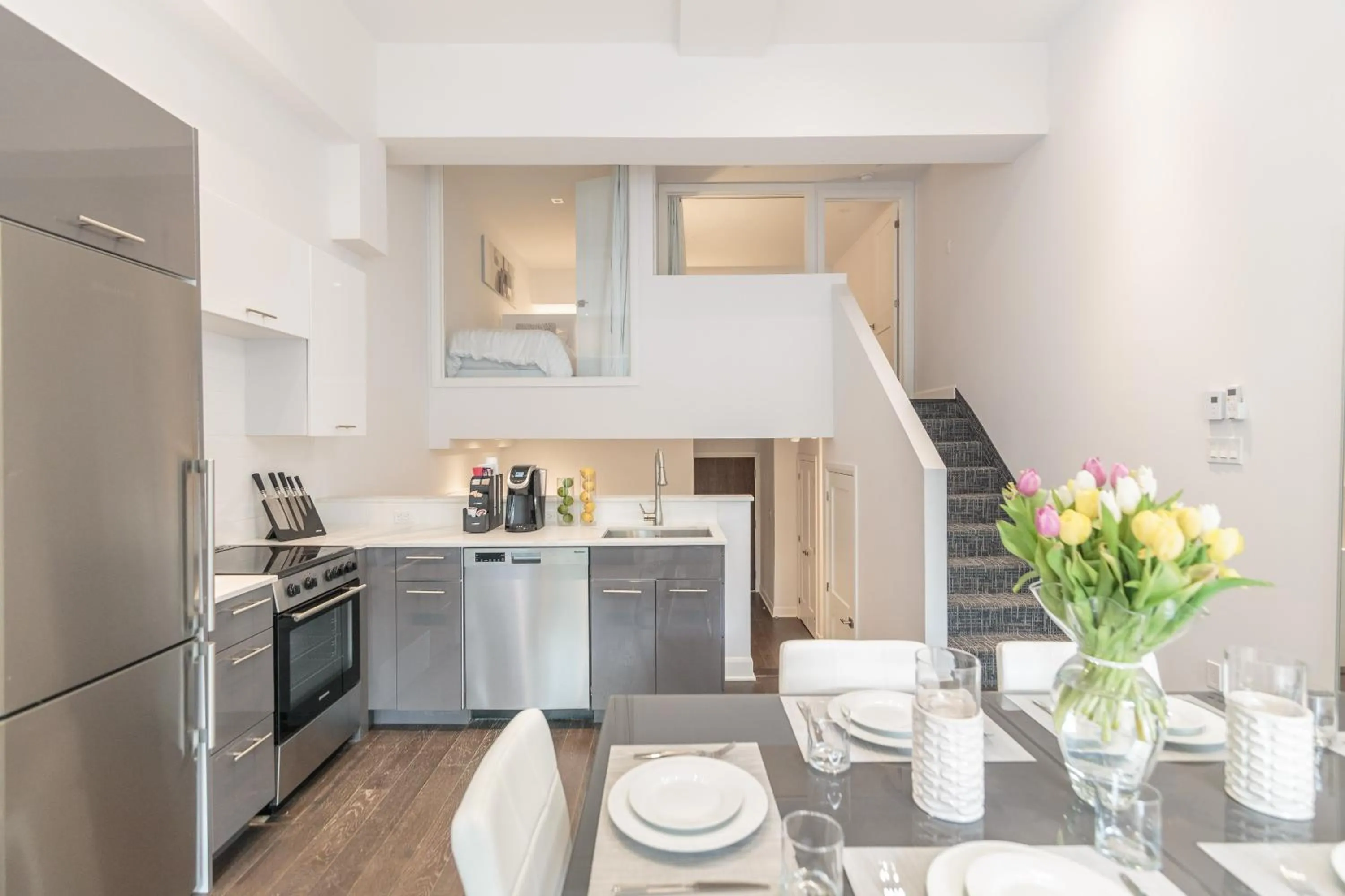 Kitchen or kitchenette in Parc Avenue Residences Mile End