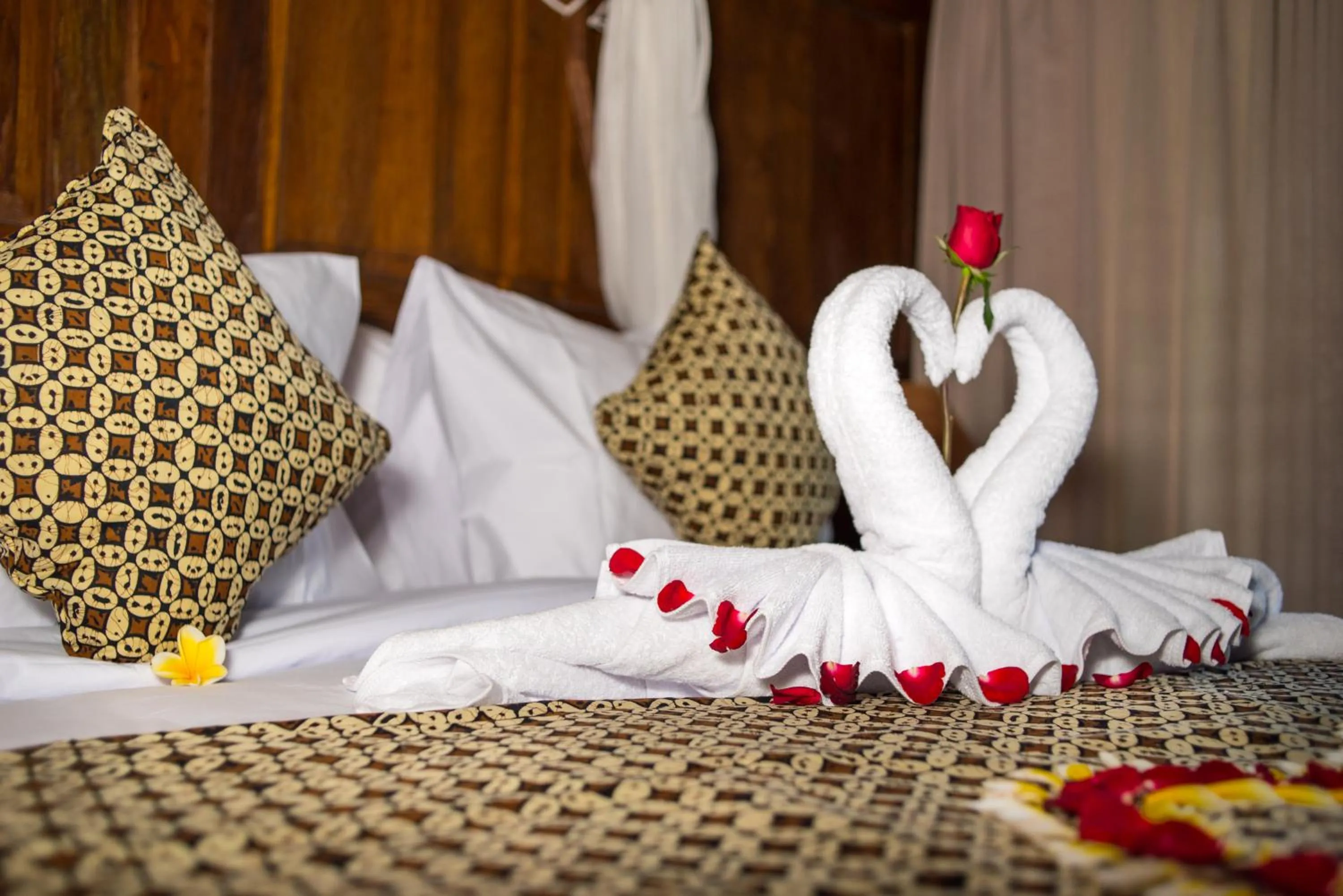 Bed in Mandana Ubud Villa