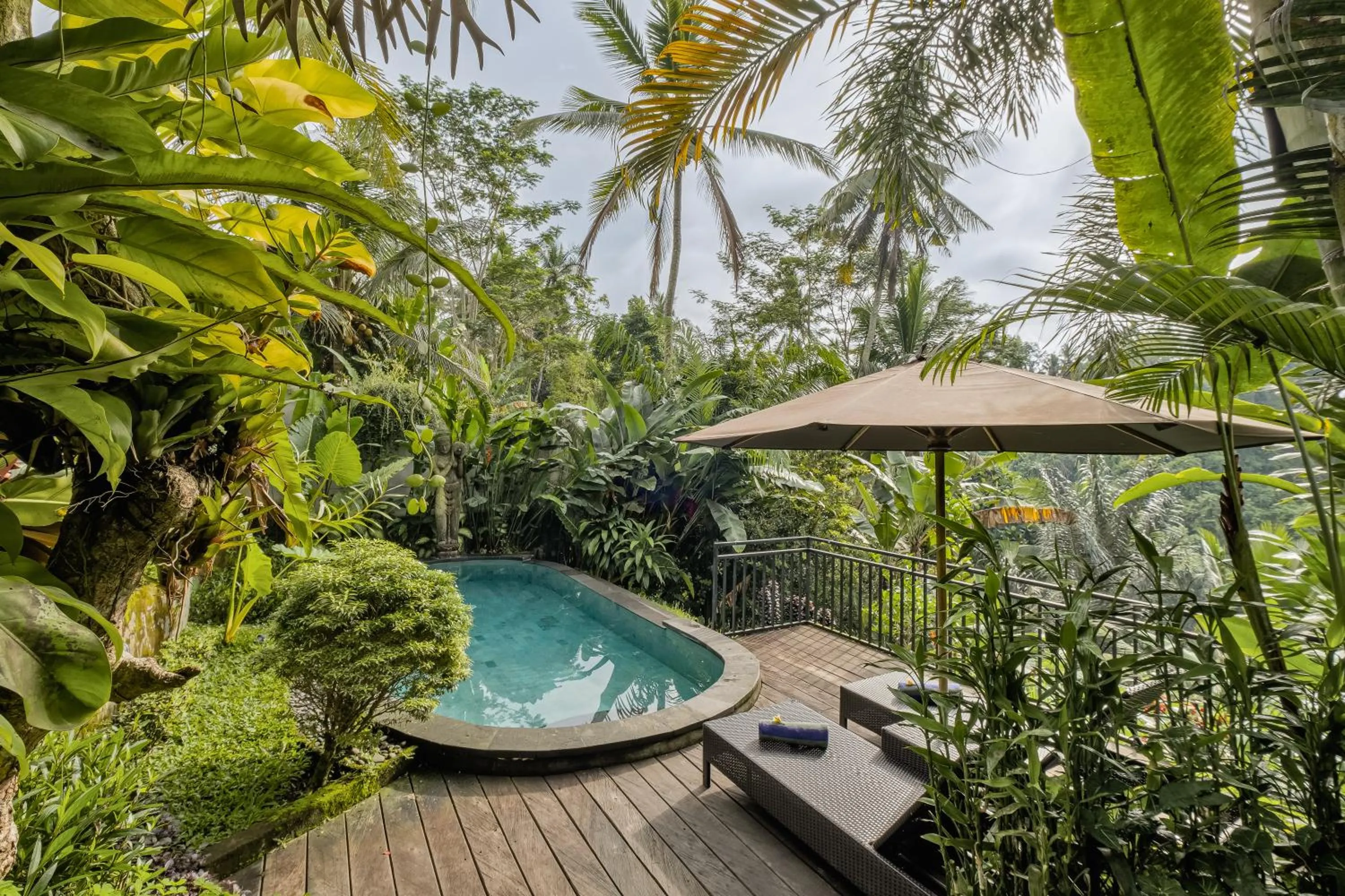 Balcony/Terrace in Mandana Ubud Villa